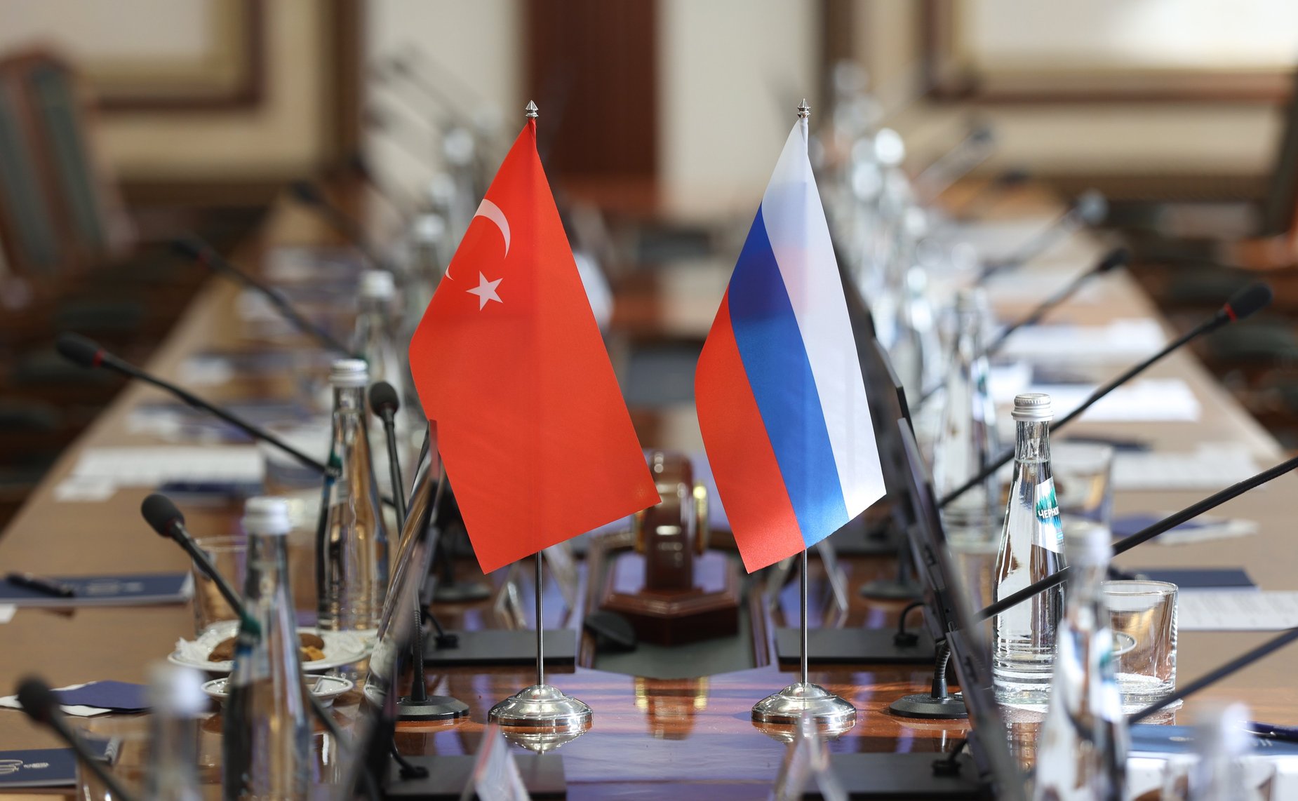 Встреча сенаторов РФ с депутатом Великого национального собрания Турции, председателем группы дружбы с Россией Великого национального собрания Турции Муратом Байбатуром