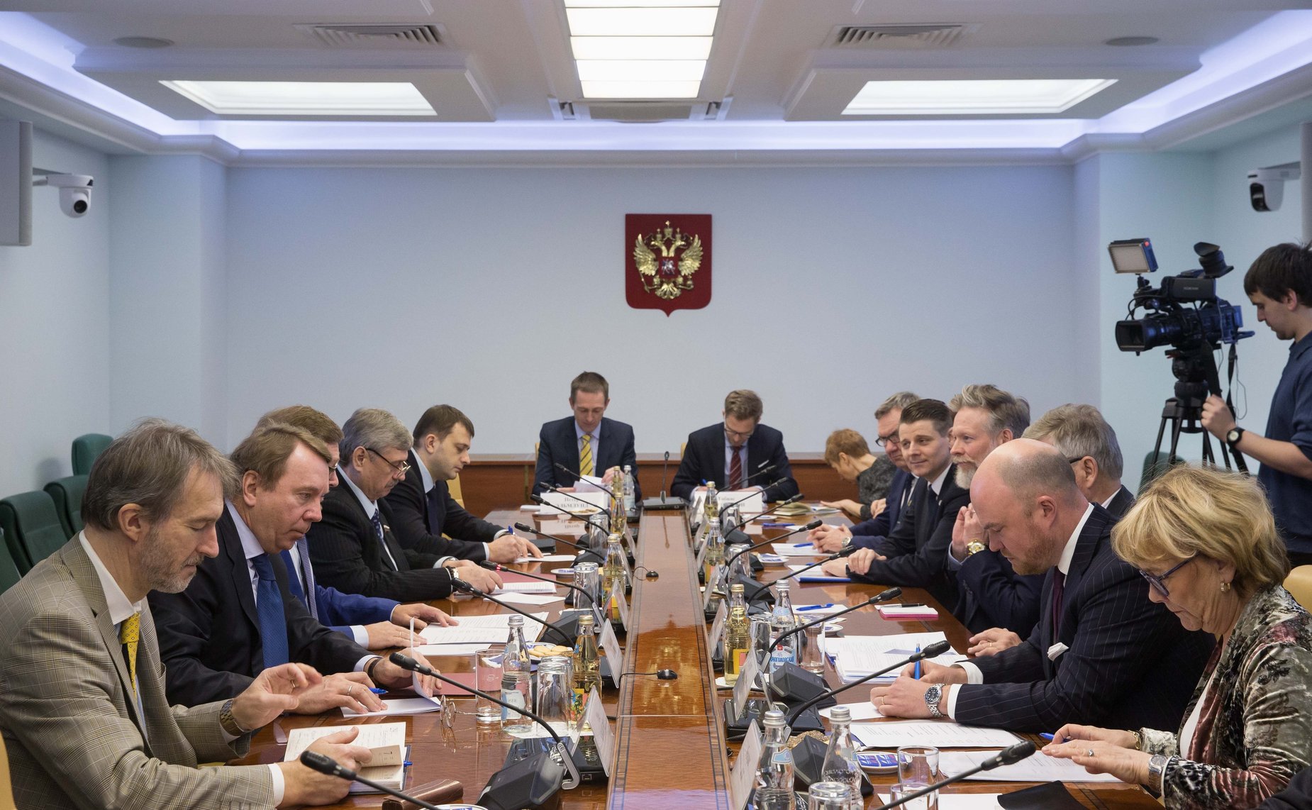 Встреча К. Косачева с делегацией Комиссии по обороне Швеции во главе с председателем Бьерном фон Сюдовым