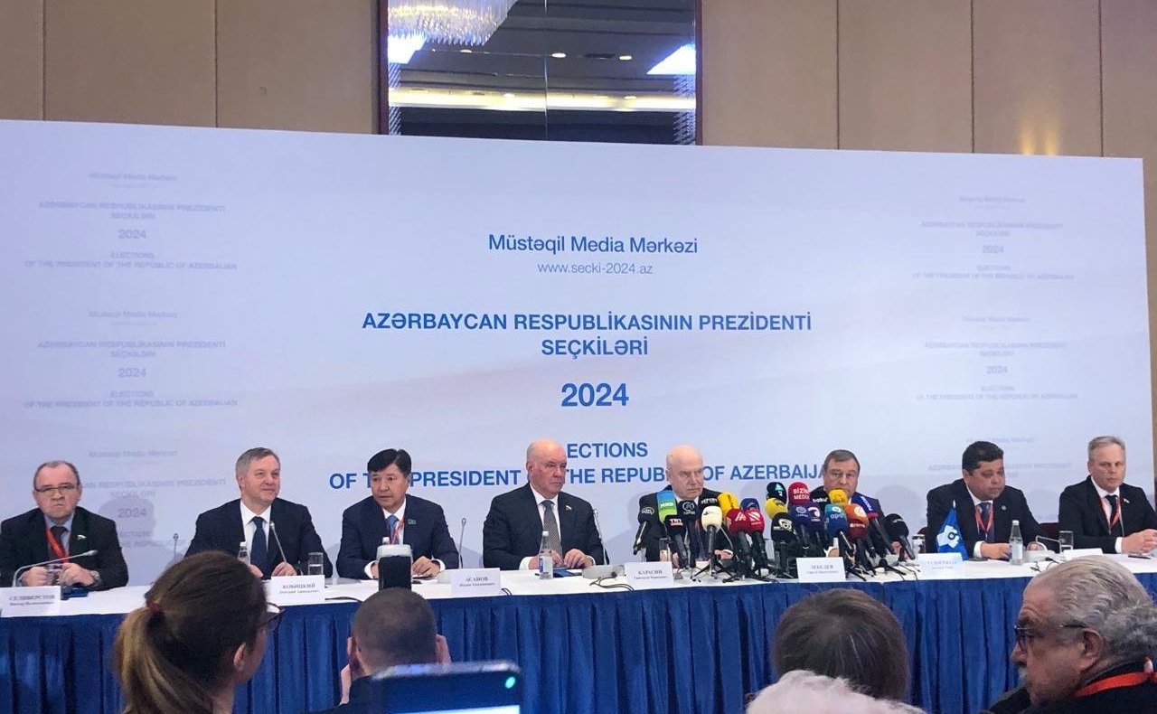 Рабочий визит делегации Совета Федерации для наблюдения за внеочередными выборами Президента Азербайджанской Республики в составе миссий международных наблюдателей