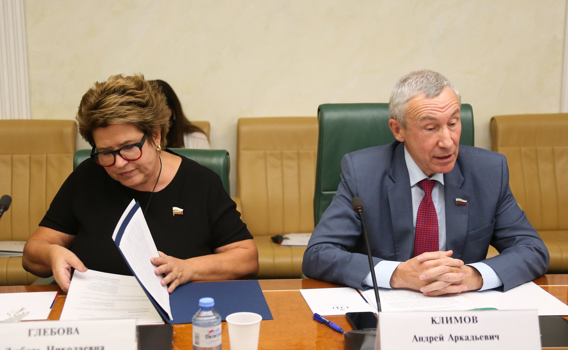 Любовь Глебова и Андрей Климов