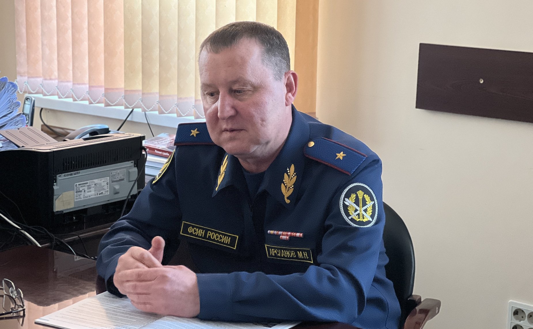 Маргарита Павлова в ходе работы в регионе провела рабочую встречу с руководителем Главного управления Федеральной служб исполнения наказания по Челябинской области Михаилом Арслановым