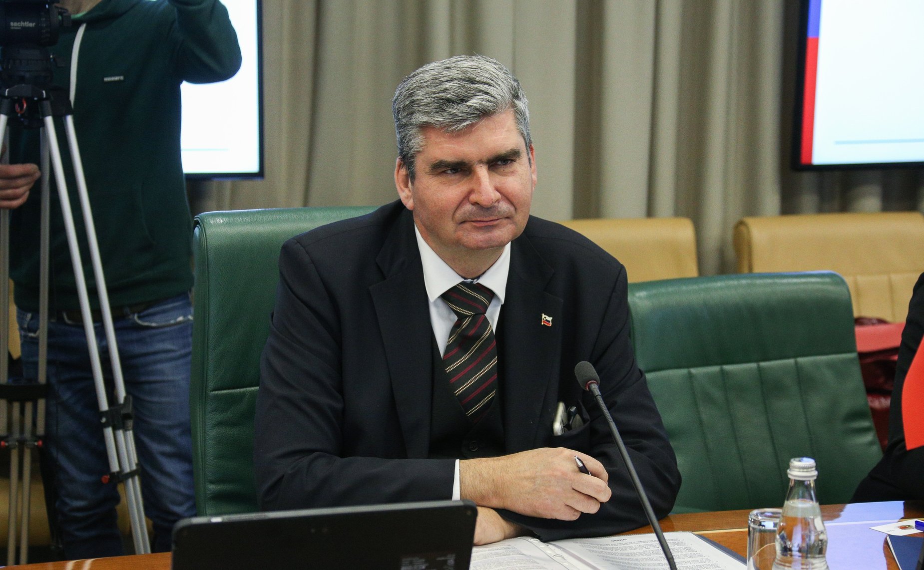 Встреча заместителя Председателя СФ Константина Косачева с Государственным секретарем Министерства иностранных дел Республики Словении Станиславом Рашчаном