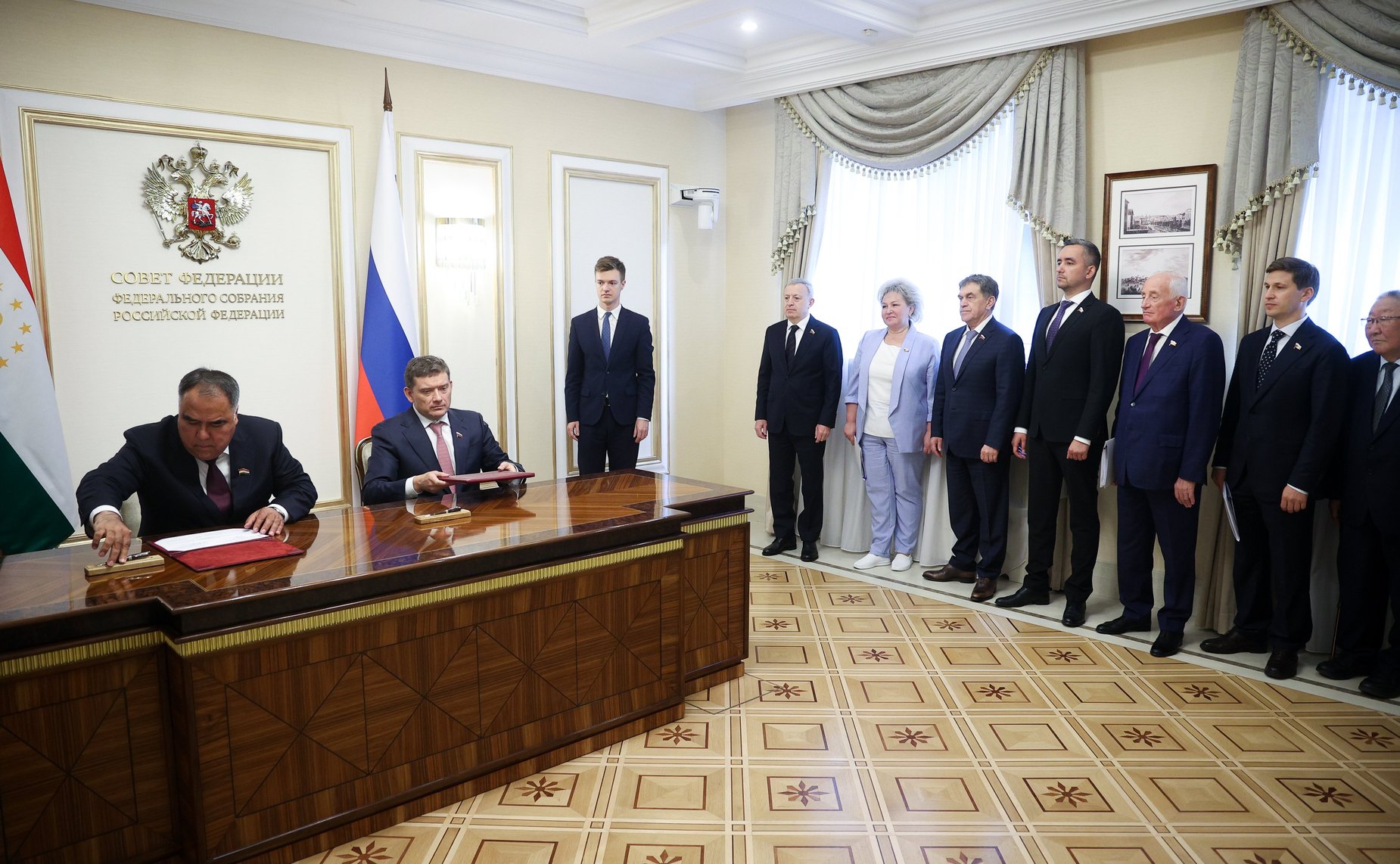 14-е заседание Комиссии по сотрудничеству Совета Федерации Федерального Собрания Российской Федерации и Маджлиси милли Маджлиси Оли Республики Таджикистан