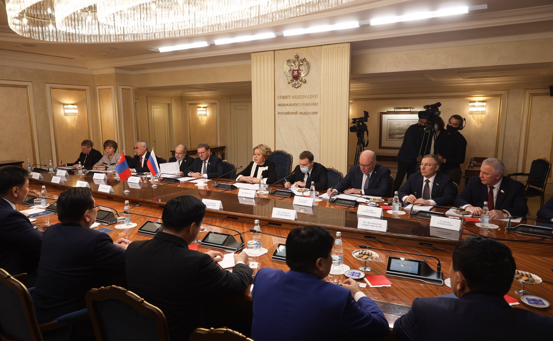 Встреча Председателя Совета Федерации Валентины Матвиенко с Президентом Монголии Ухнагийн Хурэлсухом