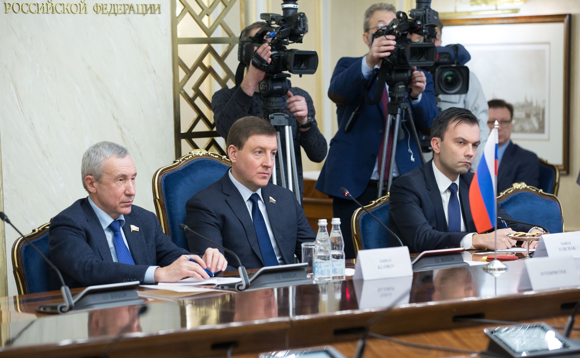 Встреча Андрея Турчака с Чрезвычайным и Полномочным Послом Сирийской Арабской Республики в РФ Риадом Хаддадом