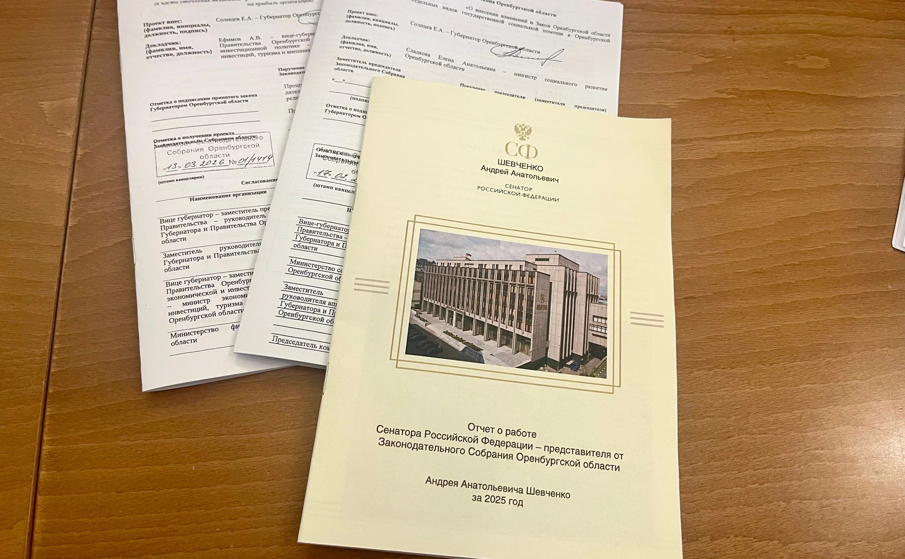 Председатель Комитета Совета Федерации по федеративному устройству, региональной политике, местному самоуправлению и делам Севера Андрей Шевченко принял участие в заседании Законодательного Собрания Оренбургской области