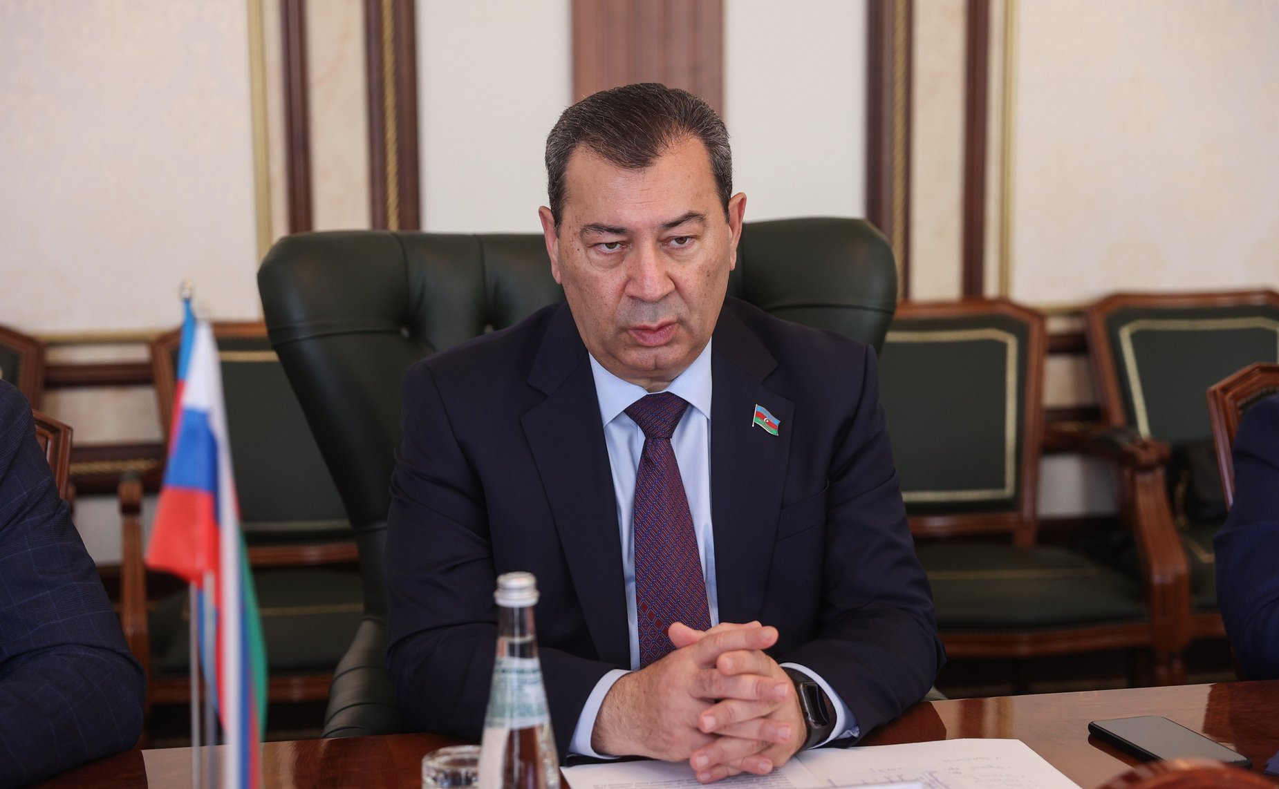 Константин Косачев провел встречу с делегацией Милли Меджлиса Азербайджанской Республики во главе с председателем Комитета по международным отношениям и межпарламентским связям Самедом Сеидовым