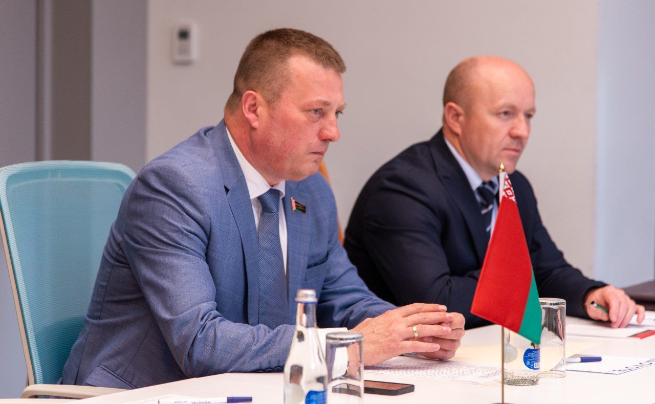 Встреча заместителя Председателя Совета Федерации Николая Журавлева с заместителем Председателя Совета Республики Национального собрания Республики Беларусь Сергеем Хоменко