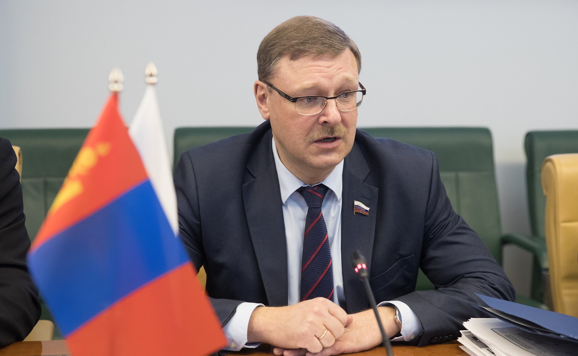 Встреча К. Косачева с наблюдателями от парламента Монголии