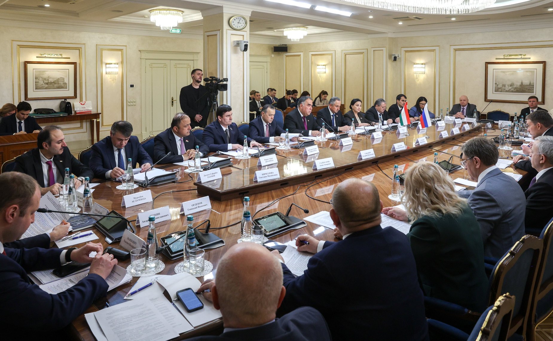 Заседание Комиссии по сотрудничеству Совета Федерации Федерального Собрания Российской Федерации и Маджлиси милли Маджлиси Оли Республики Таджикистан