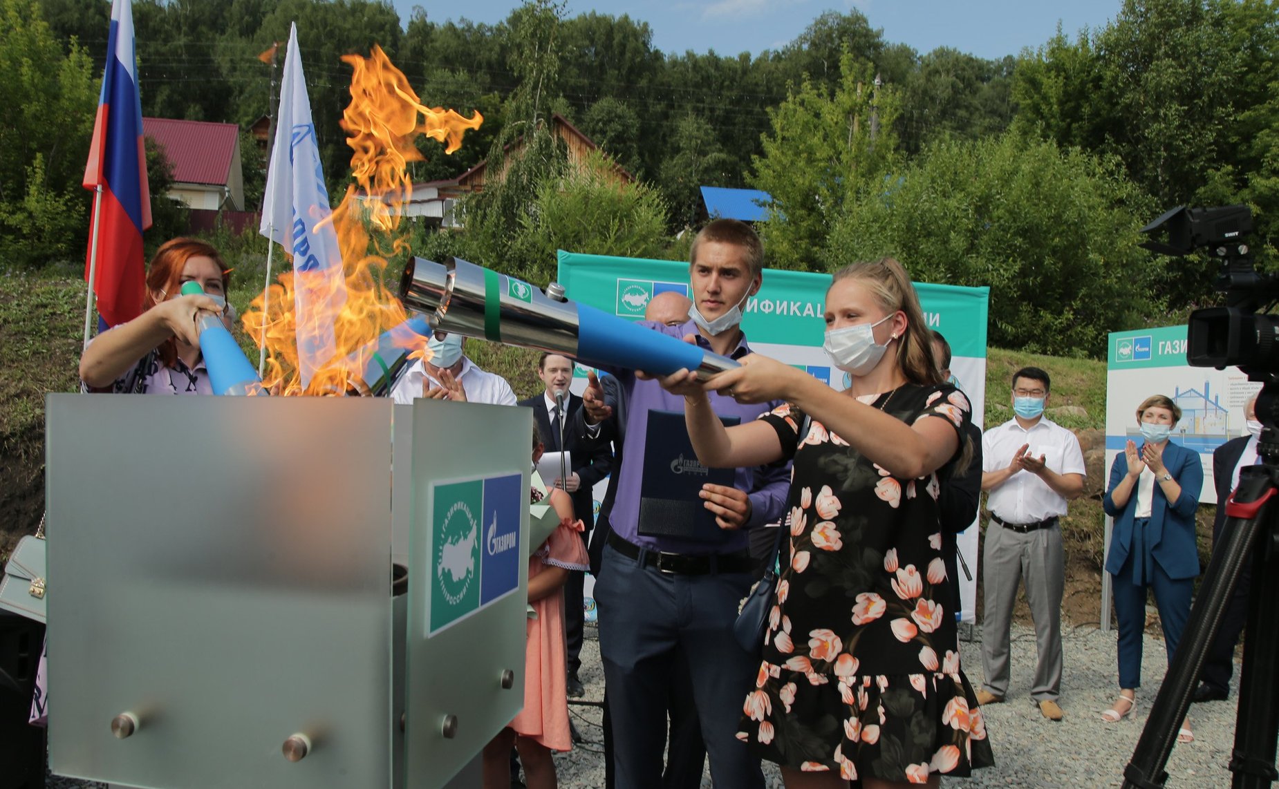 Татьяна Гигель приняла участие в церемонии подключения микрорайона «Гардинка» города Горно-Алтайска к природному газу