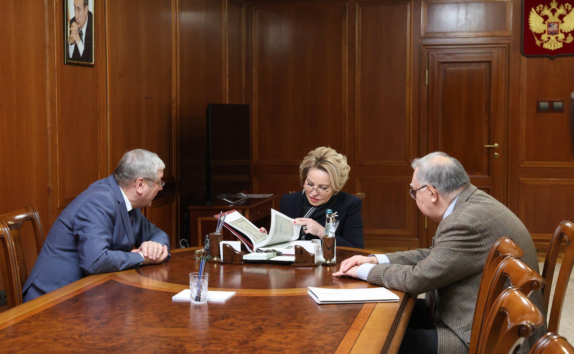 Встреча Председателя Совета Федерации с руководством Федерального архивного агентства Российской Федерации (Росархив)