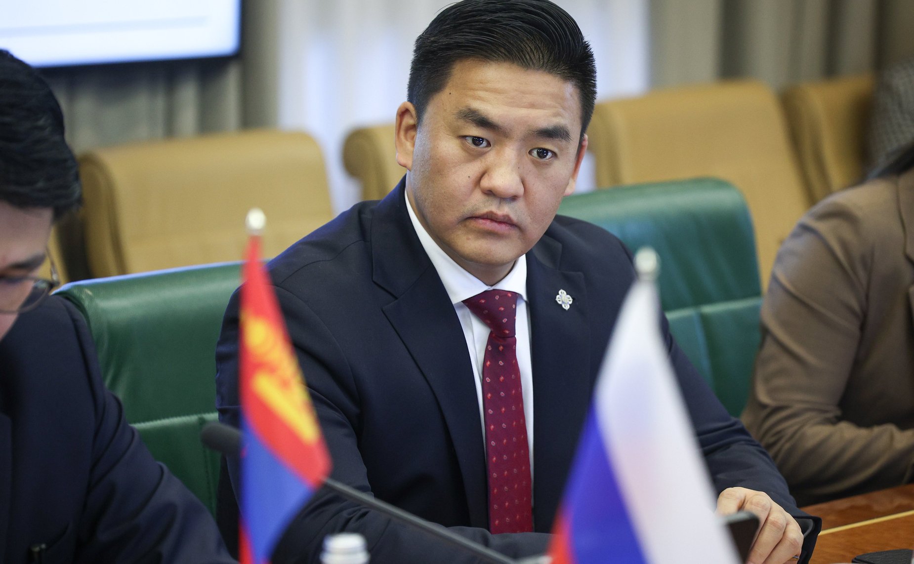 Встреча заместителя Председателя Совета Федерации Константина Косачева с заместителем Председателя Великого Государственного Хурала Монголии