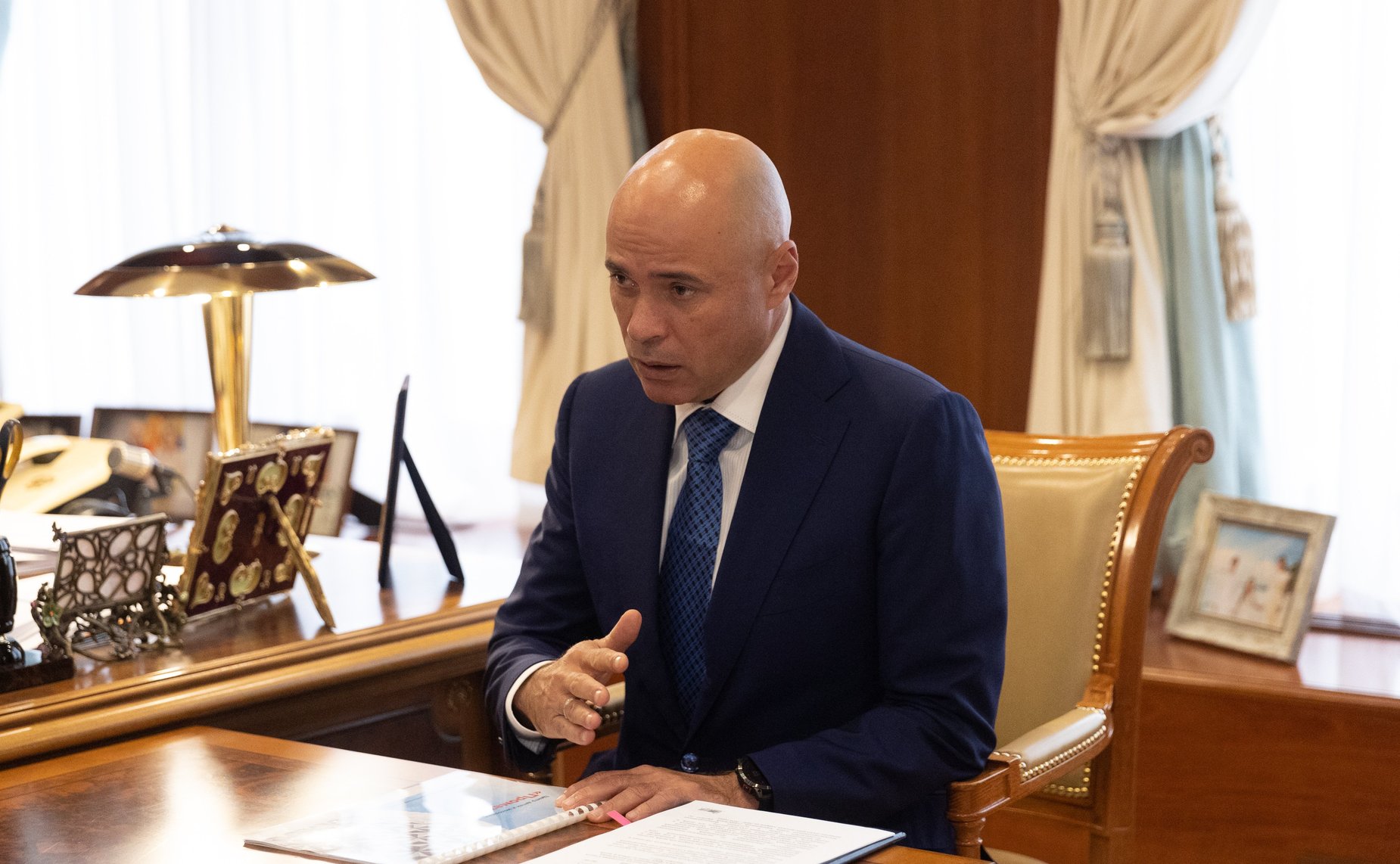 Валентина Матвиенко провела встречу с губернатором Липецкой области Игорем Артамоновым