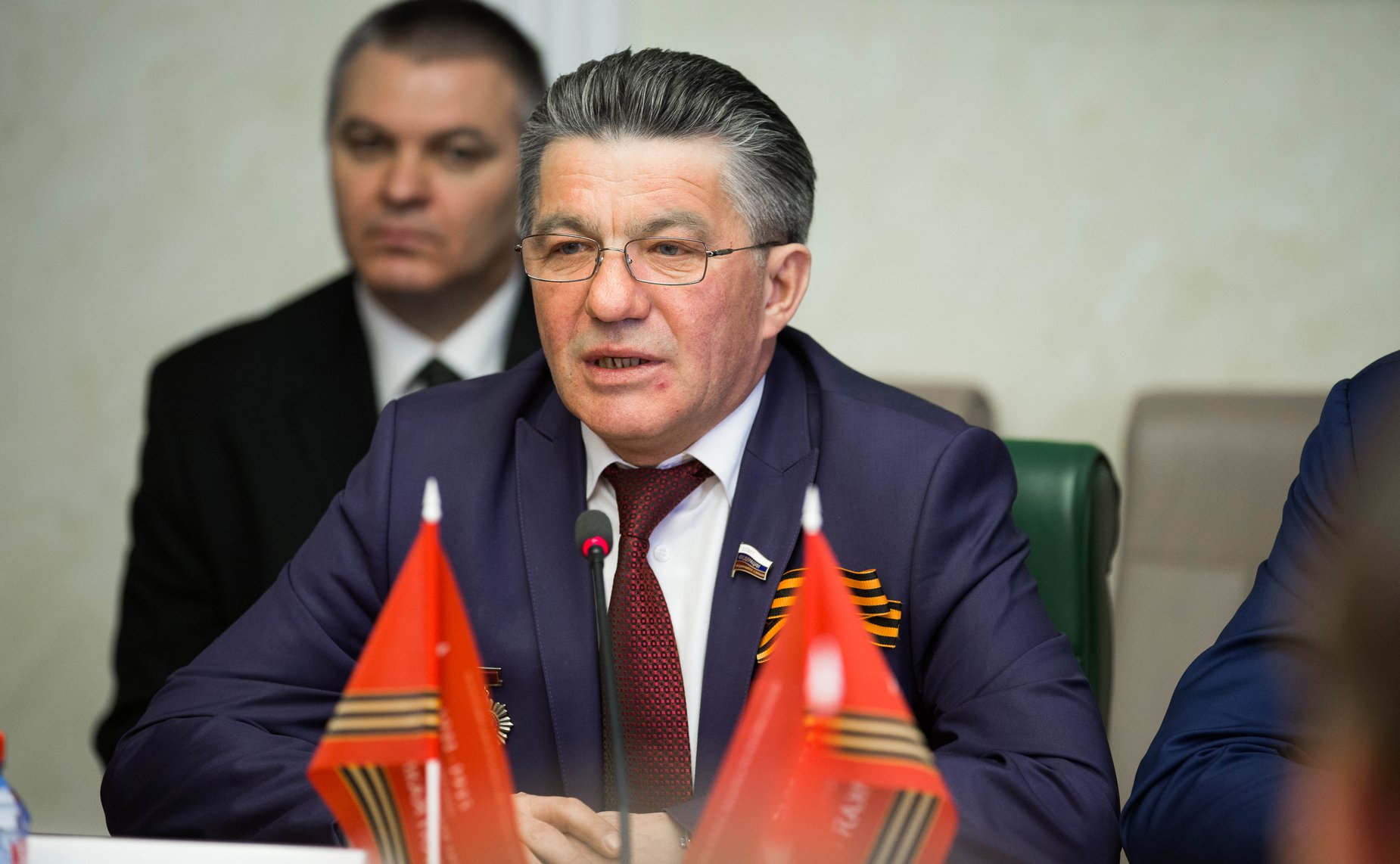 Встреча В. Озерова и с Д. Саблина с участниками Международного общественно-патриотического проекта 