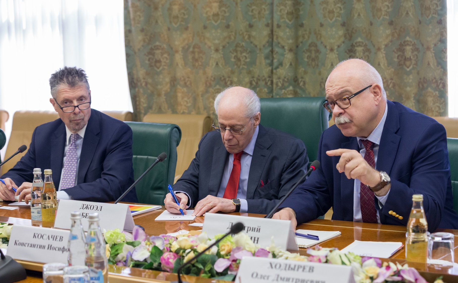 Встреча К. Косачева с представителями Фонда Карнеги, участниками проекта «Взаимодействие России, Китая, США и меняющийся мировой порядок»