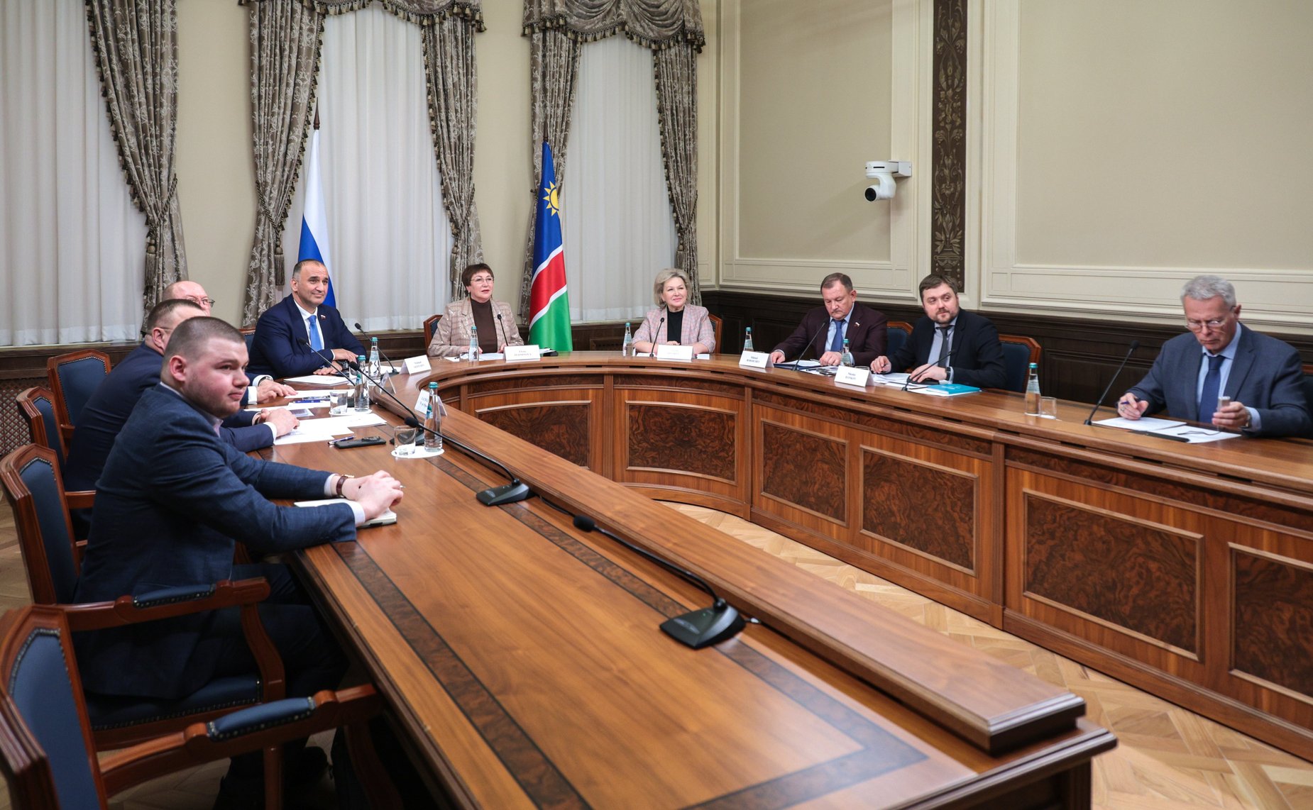 Совместное заседание групп по сотрудничеству Совета Федерации Федерального Собрания Российской Федерации и Национального совета Республики Намибии