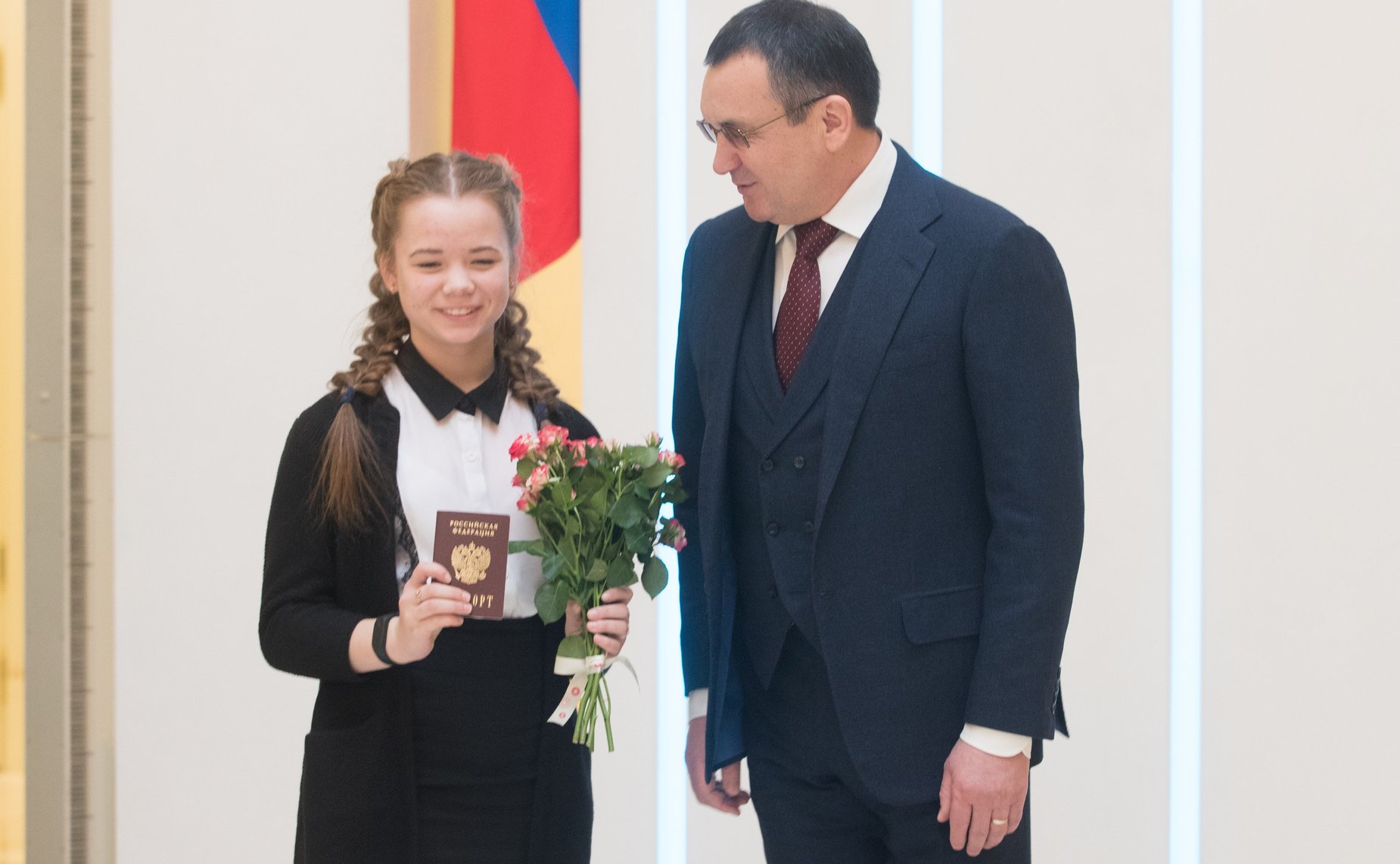 Церемония вручения паспортов в рамках проведения Всероссийской акции Мы — граждане Росси