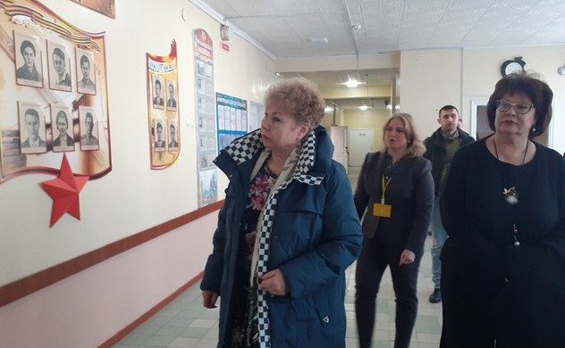 Ольга Бас посетила Райгородскую среднюю школу и ознакомилась с ходом строительства пищеблока