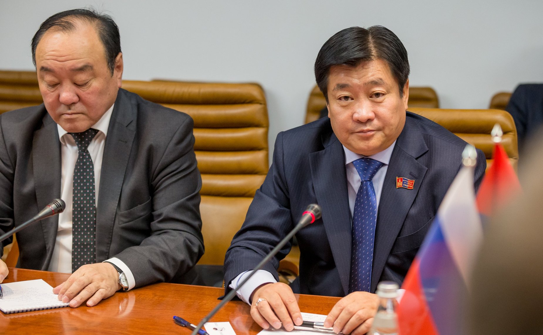 Встреча Б. Жамсуева и А. Варфоломеева с членом Великого Государственного Хурала Монголии Бямбасурэнгийном Энх-Амгаланом