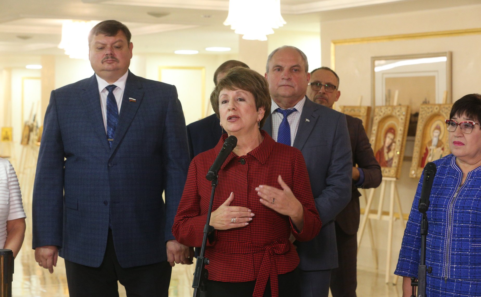 В Совете Федерации открылась выставка «Адмирал Ушаков и небесные покровители Армии и Флота России»