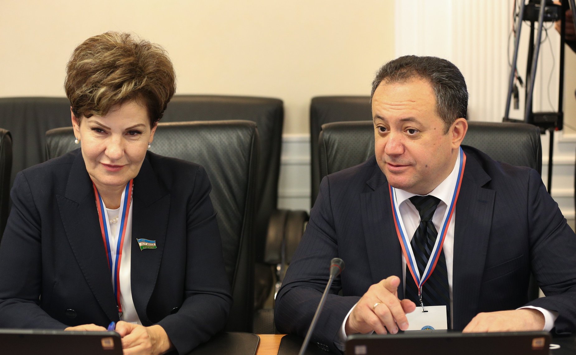 Встреча сенаторов РФ с группой международных наблюдателей от МПА СНГ на выборах депутатов ГД