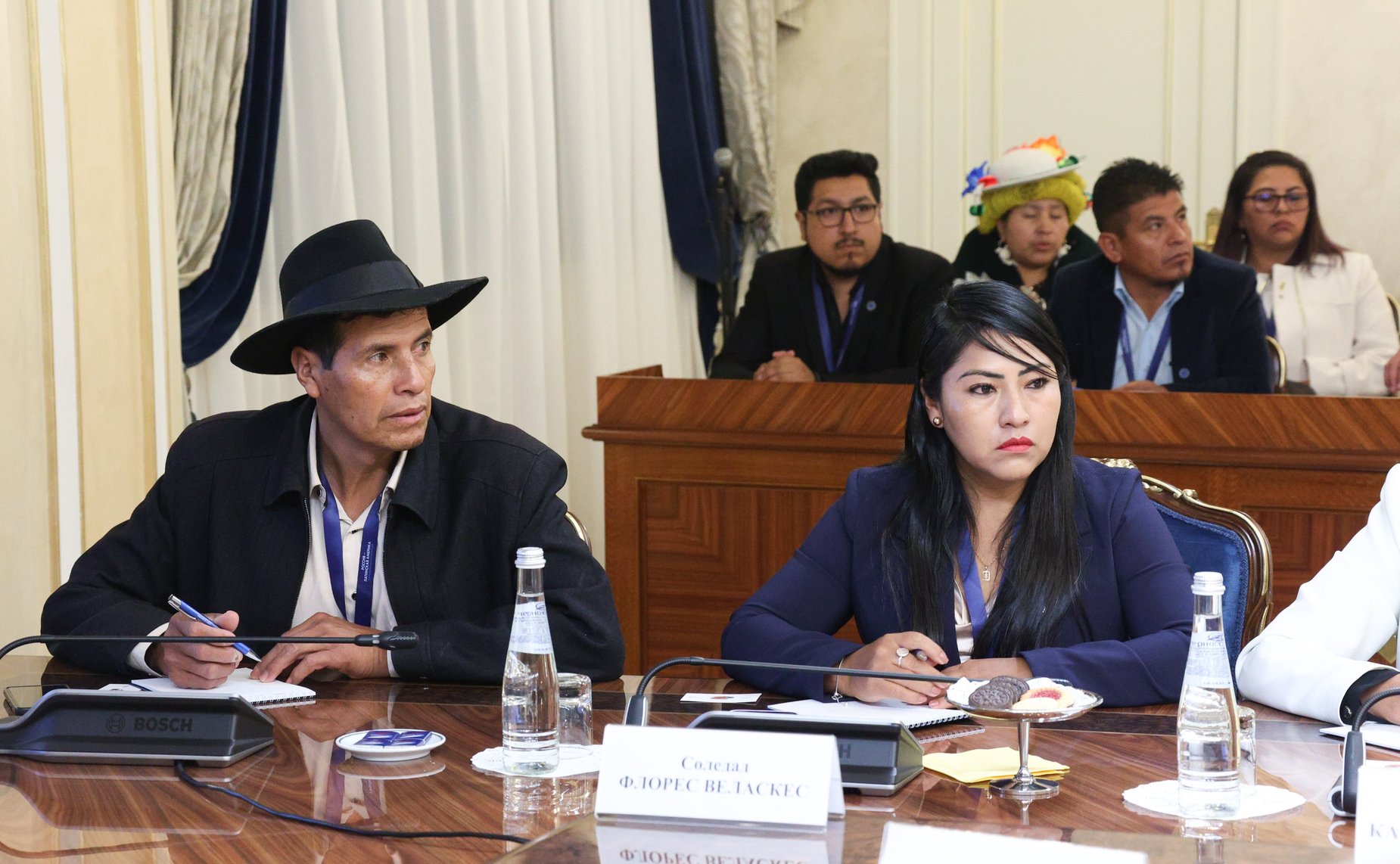 Заместитель Председателя СФ Константин Косачев провел встречу с председателем Палаты сенаторов Многонациональной законодательной ассамблеи Боливии Андронико Родригесом Ледесмой