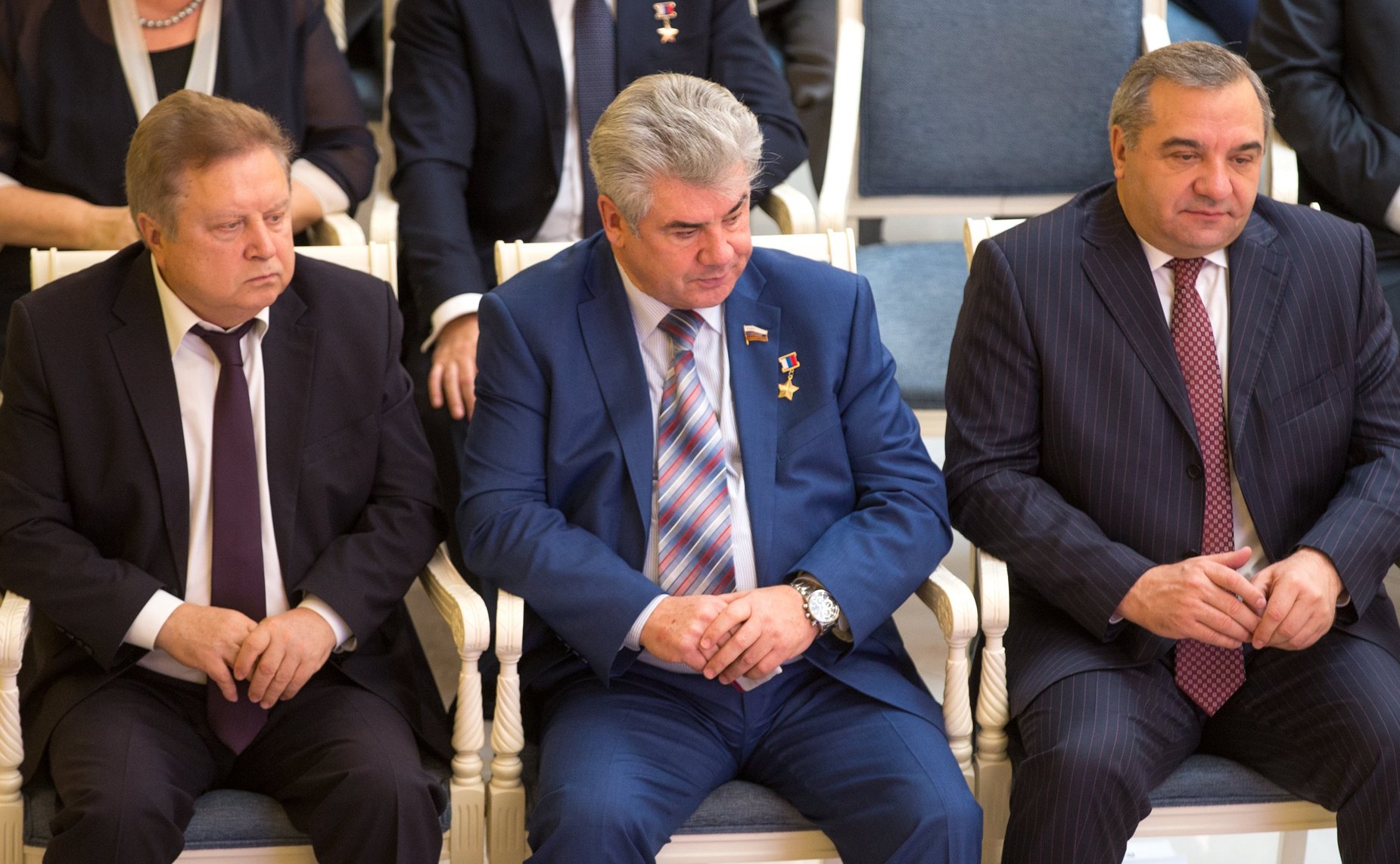 Е. Серебренников, В. Бондарев и В. Пучков