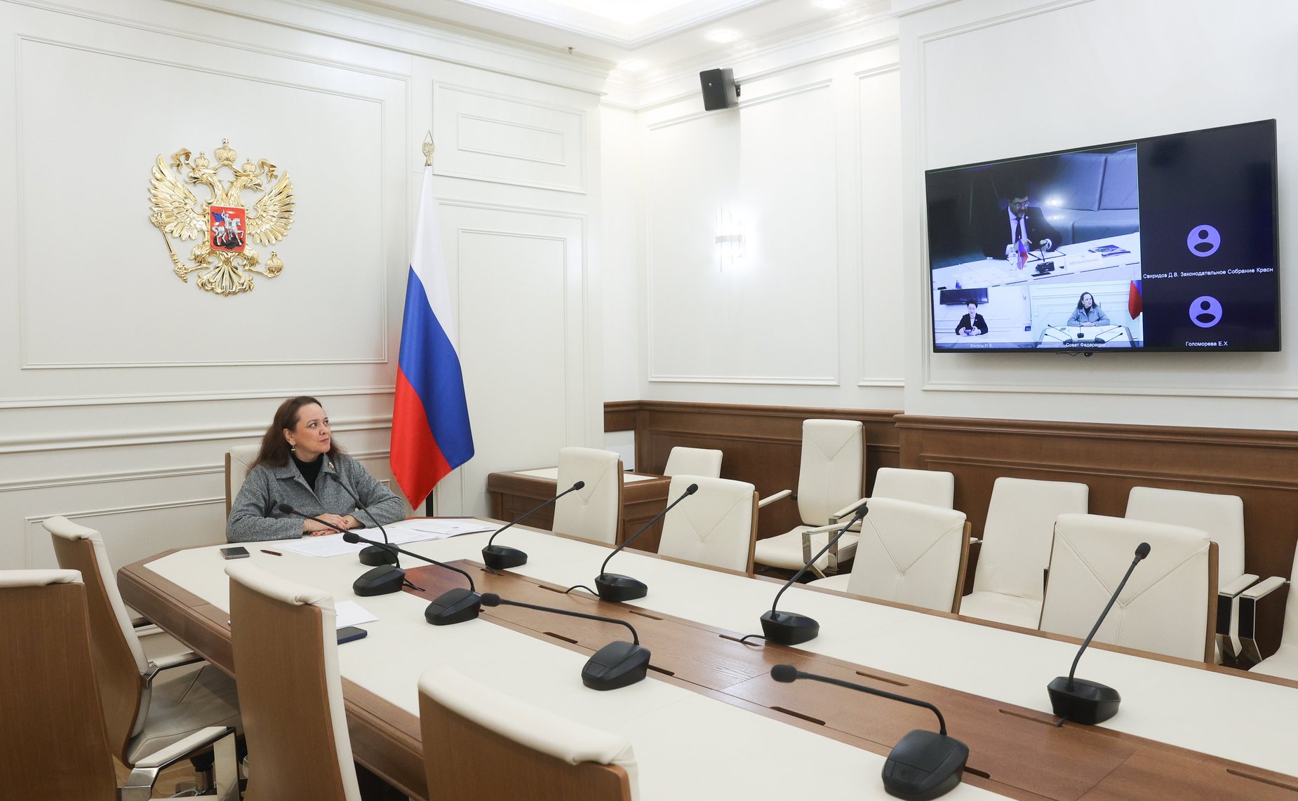 Анна Отке приняла участие в заседании постоянного комитета по межпарламентскому сотрудничеству Парламентской Ассоциации Северо-Запада России (фото: Пресс-служба Совета Федерации)