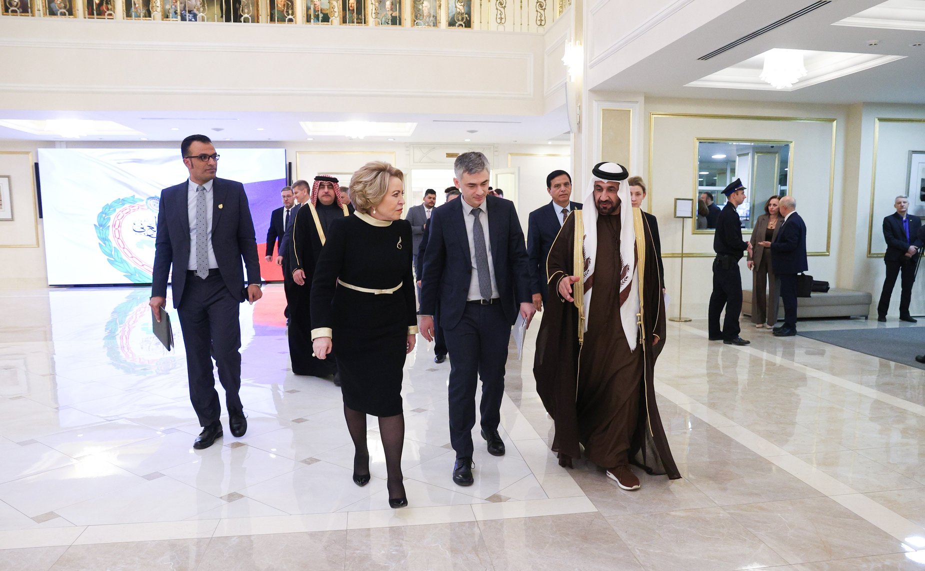 Валентина Матвиенко провела встречу с Председателем Арабского парламента Мухаммедом Ахмедом Аль-Ямахи