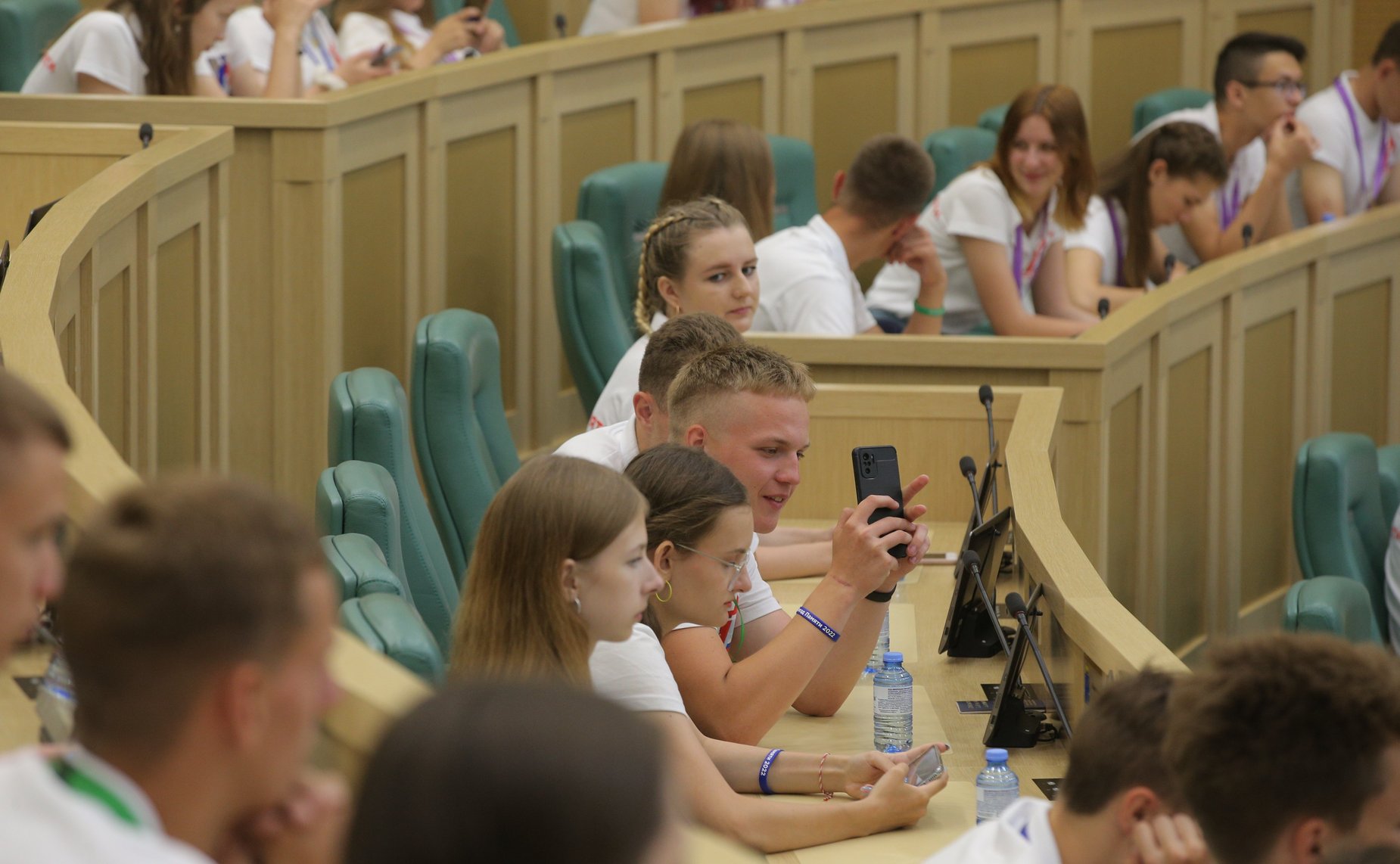 Встреча Председателя СФ Валентины Матвиенко с участниками российско-белорусского военно-патриотического проекта «Поезд Памяти»