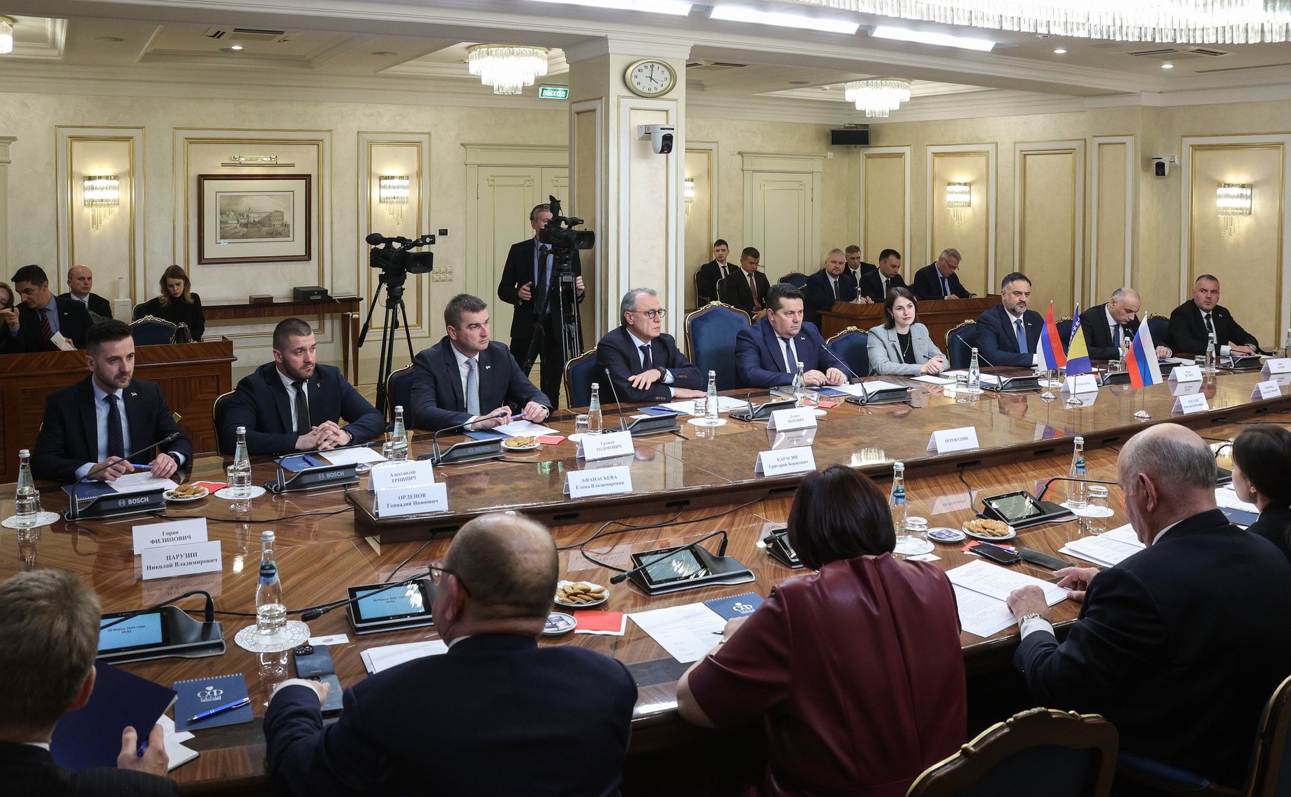 Валентина Матвиенко провела встречу с Председателем Народной скупщины Республики Сербской Ненадом Стевандичем