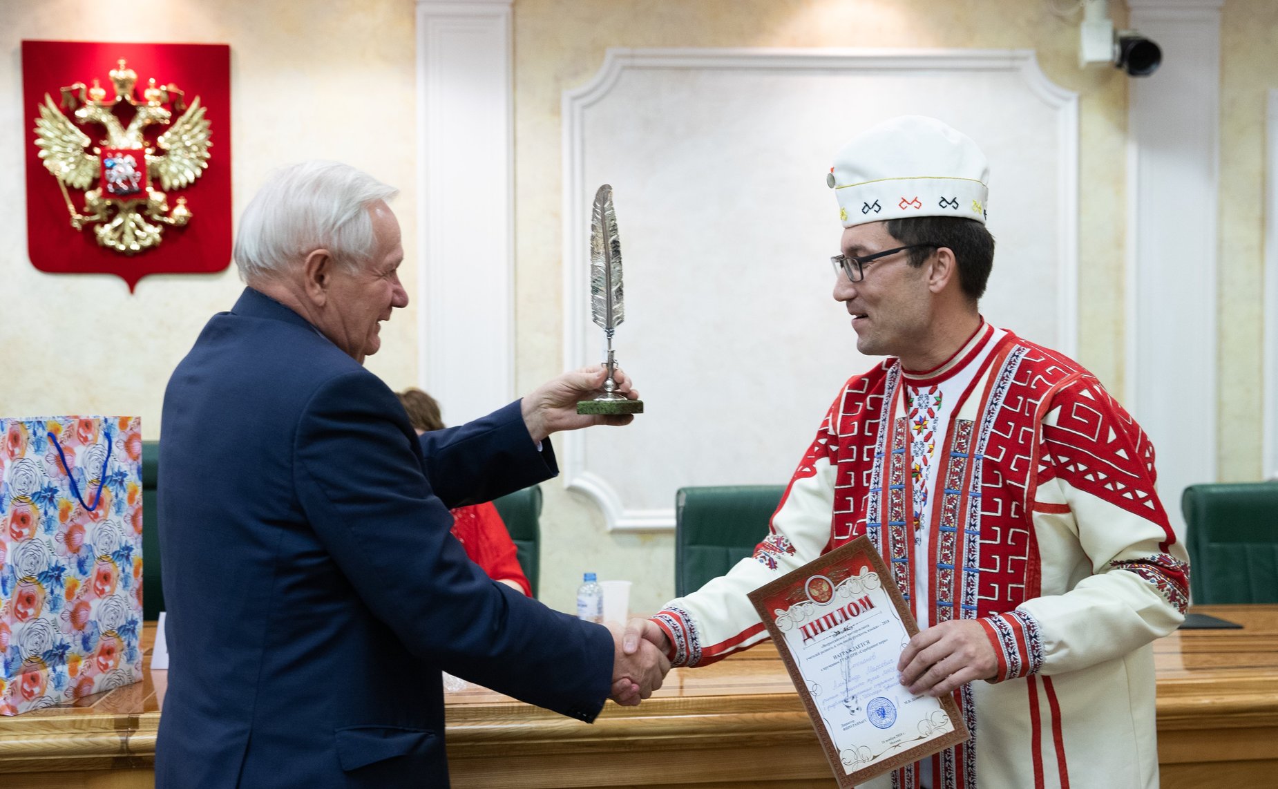 Церемония награждения победителей Всероссийского мастер-класса учителей родного, в том числе русского языка