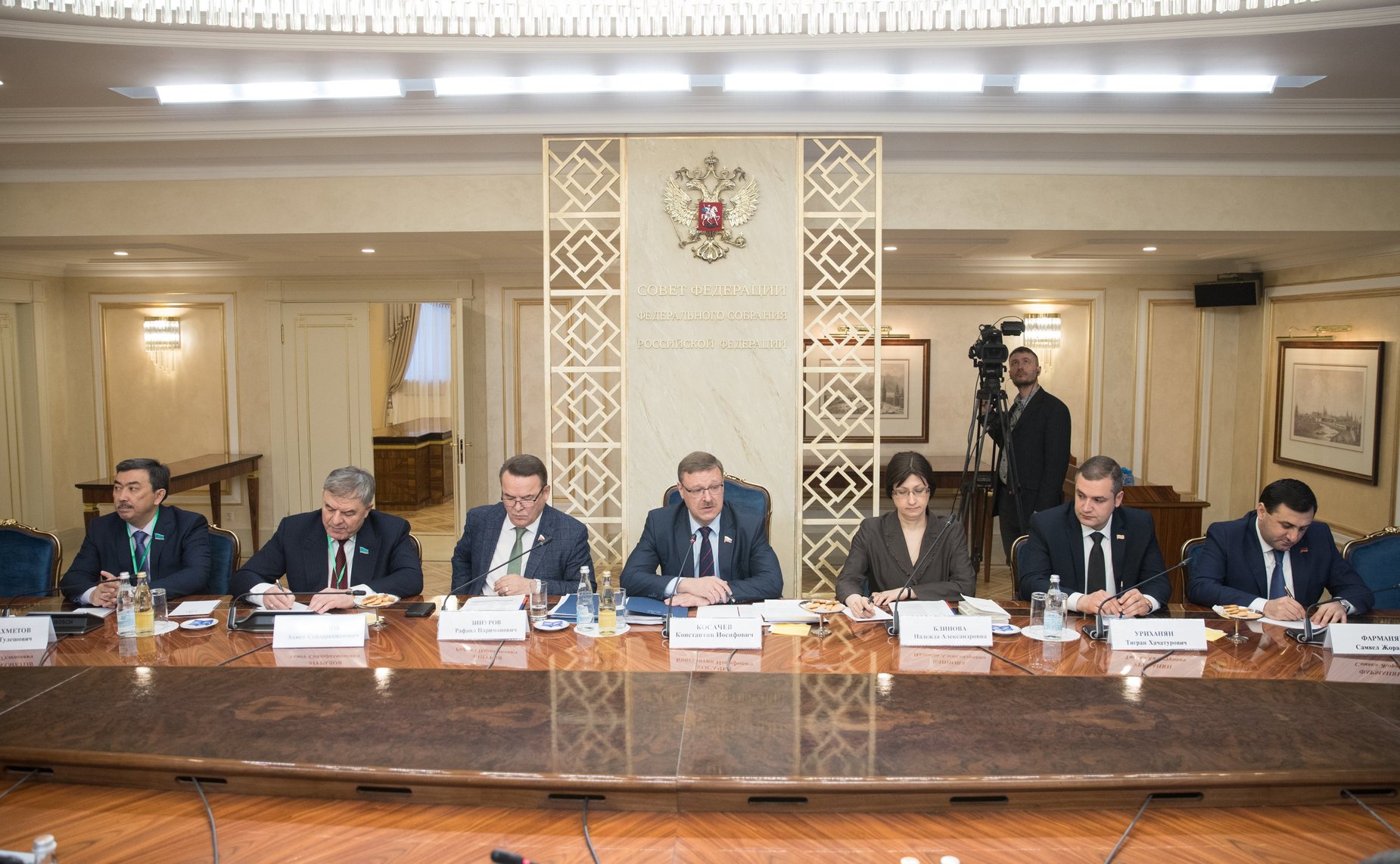Встреча К. Косачева с наблюдателями от парламентов стран СНГ