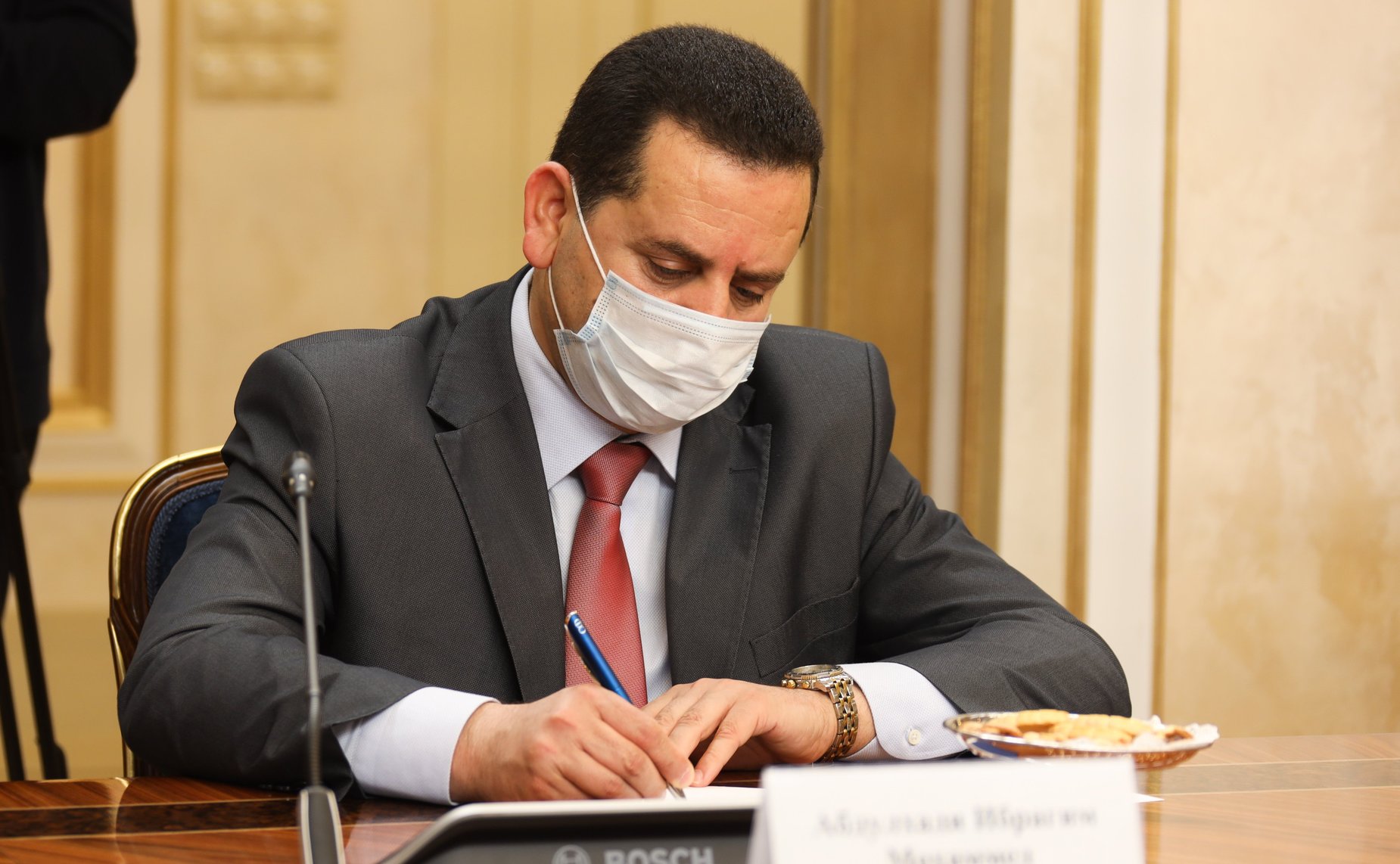 Встреча В. Матвиенко с Председателем палаты депутатов Государства Ливия Агилой Салехом