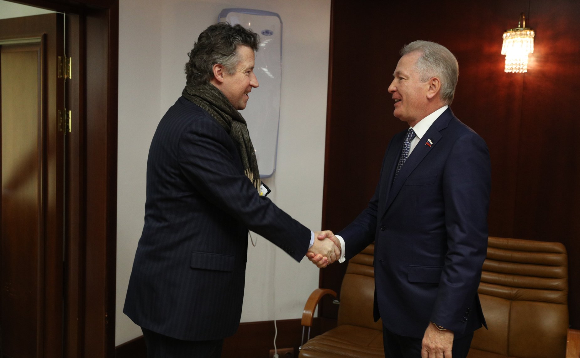 Встреча члена Комитета по экономической политике Валерия Пономарева с Чрезвычайным и Полномочным Послом Федеративной Республики Германия в РФ