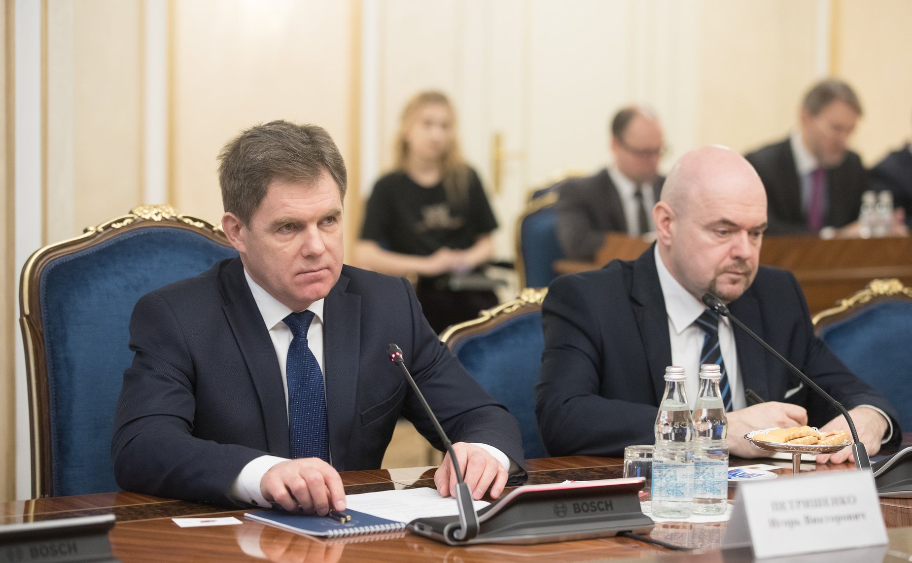 Встреча Н. Федорова с Чрезвычайным и Полномочным Послом Республики Беларусь в Российской Федерации И. Петришенко