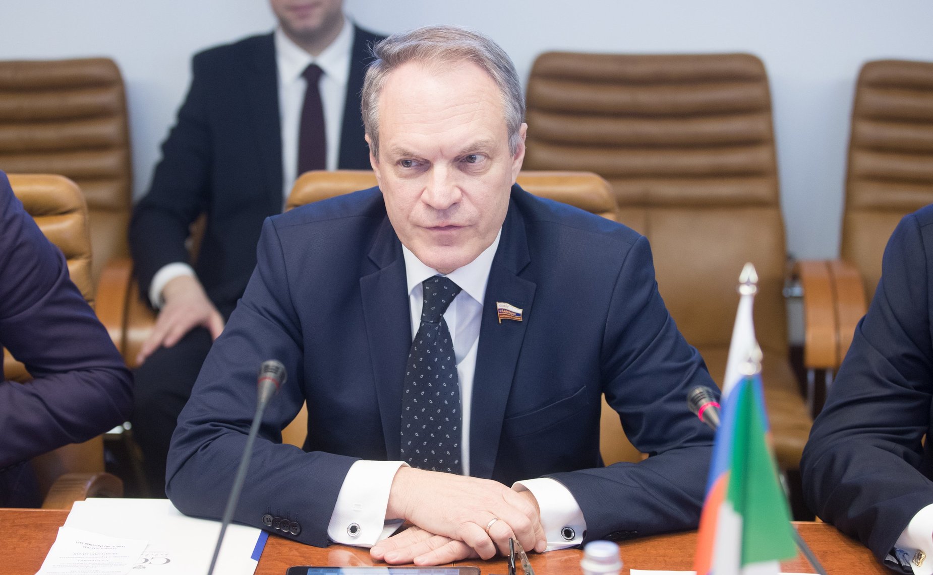 Встреча А. Башкина с ректором Туринского университета Д. Айани