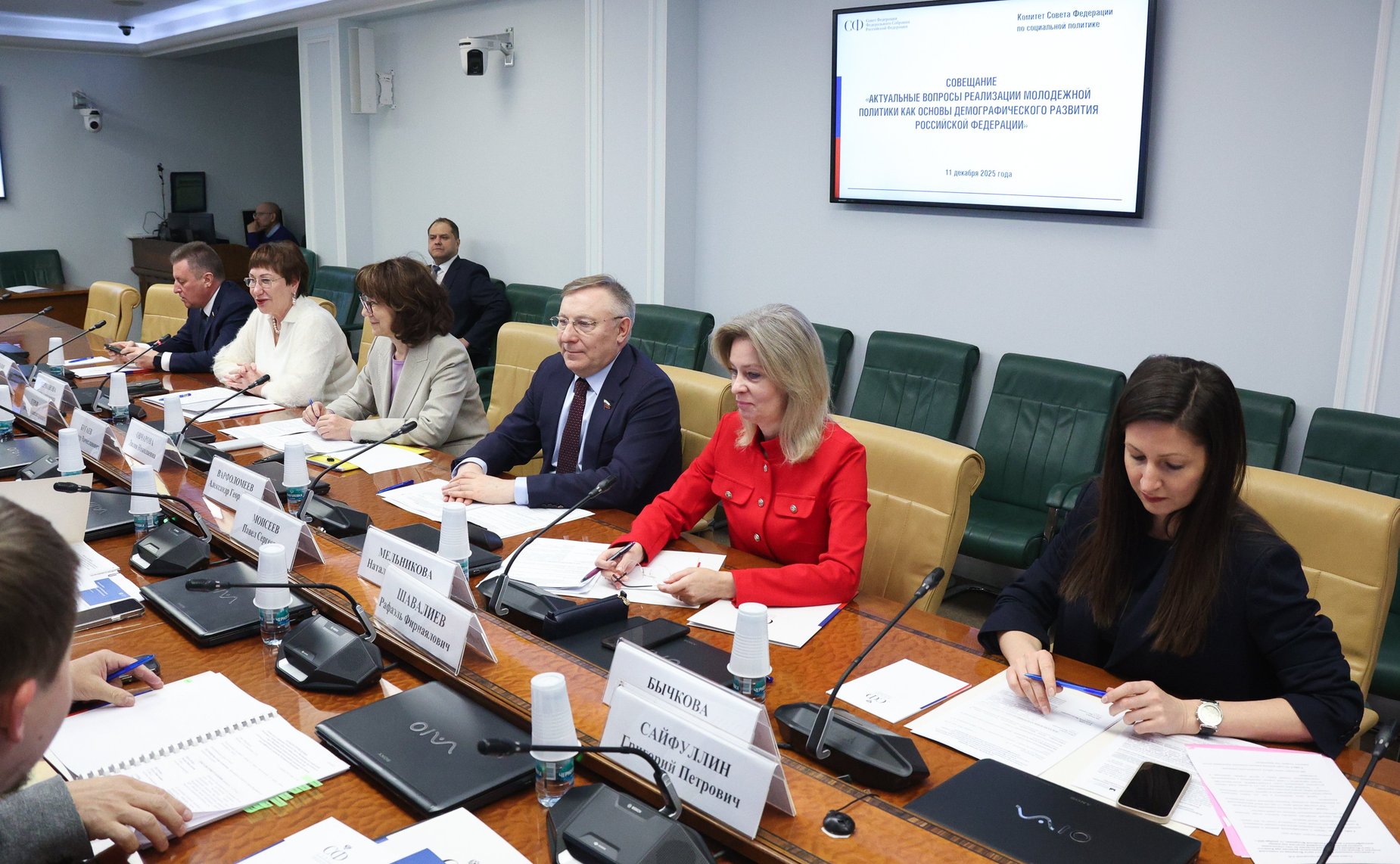 Совещание Комитета СФ по социальной политике «Актуальные вопросы реализации молодежной политики как основы демографического развития Российской Федерации»