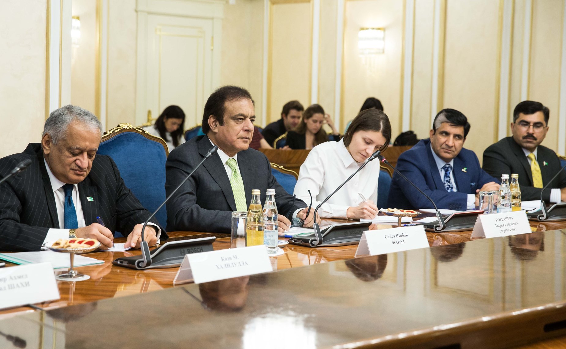 Встреча Константина Косачева с делегацией Сената Пакистана во главе с сенатором С.Ш. Фаразом