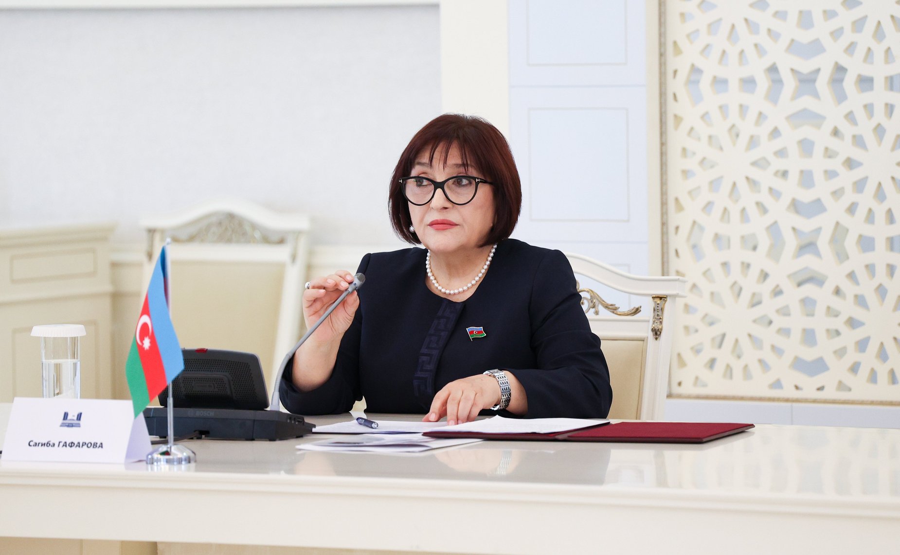 Валентина Матвиенко и Сагиба Гафарова открыли 22-е заседание Межпарламентской комиссии по сотрудничеству Федерального Собрания РФ и Милли Меджлиса Азербайджанской Республики