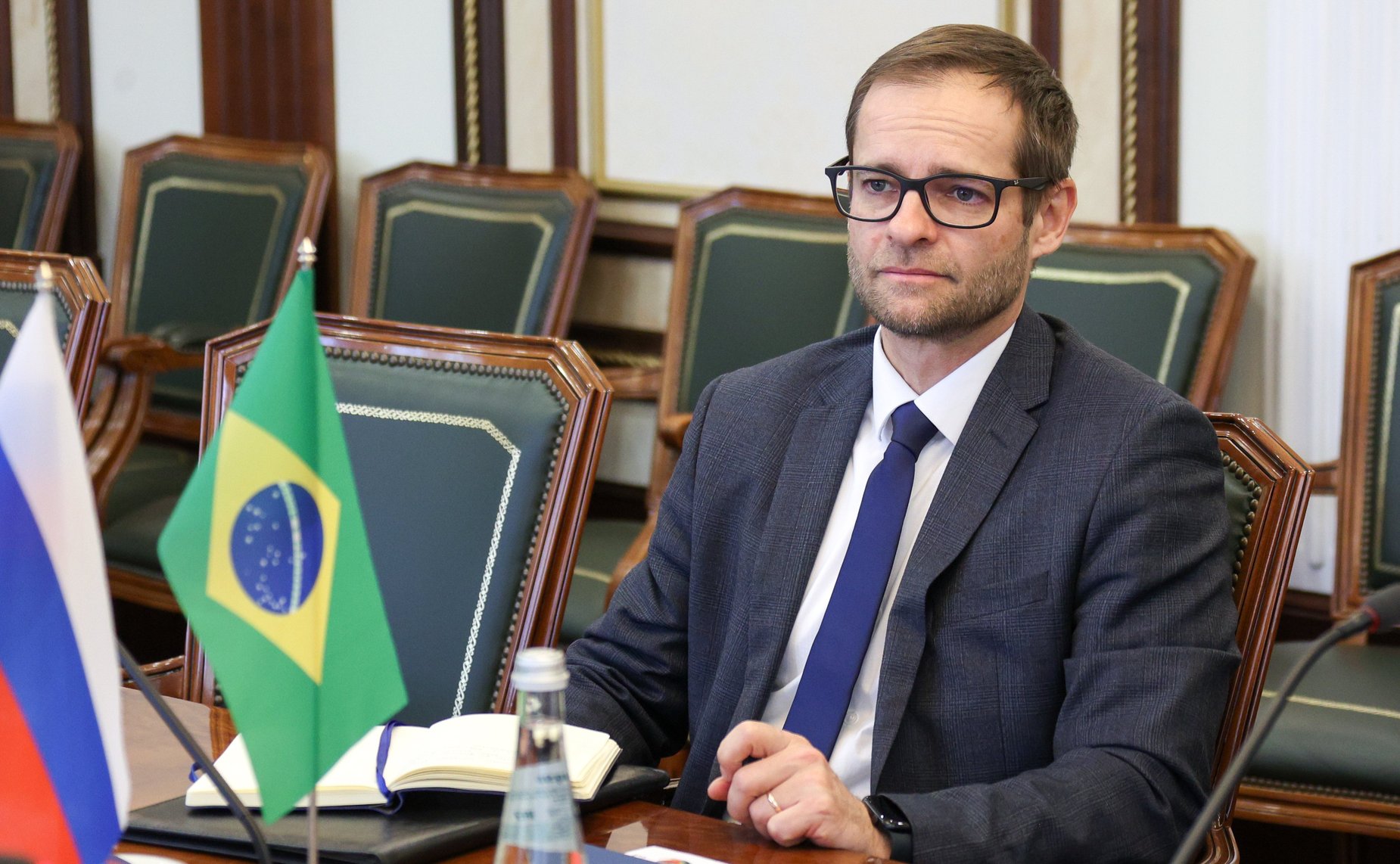 Встреча Сергея Рябухина с Чрезвычайным и Полномочным Послом Федеративной Республики Бразилии в Российской Федерации Родриго де Лимой Баэной Соаресом