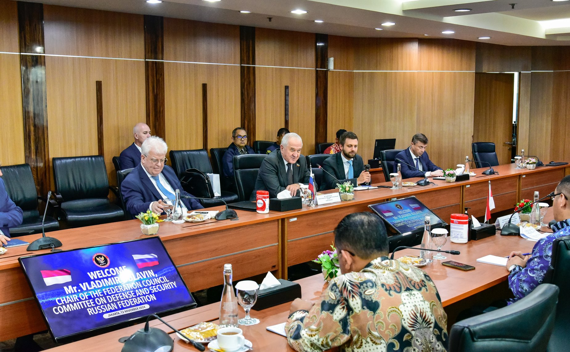 Встреча российских сенаторов с руководством Координационного министерства по вопросам политики и безопасности и Национального агентства по борьбе с терроризмом