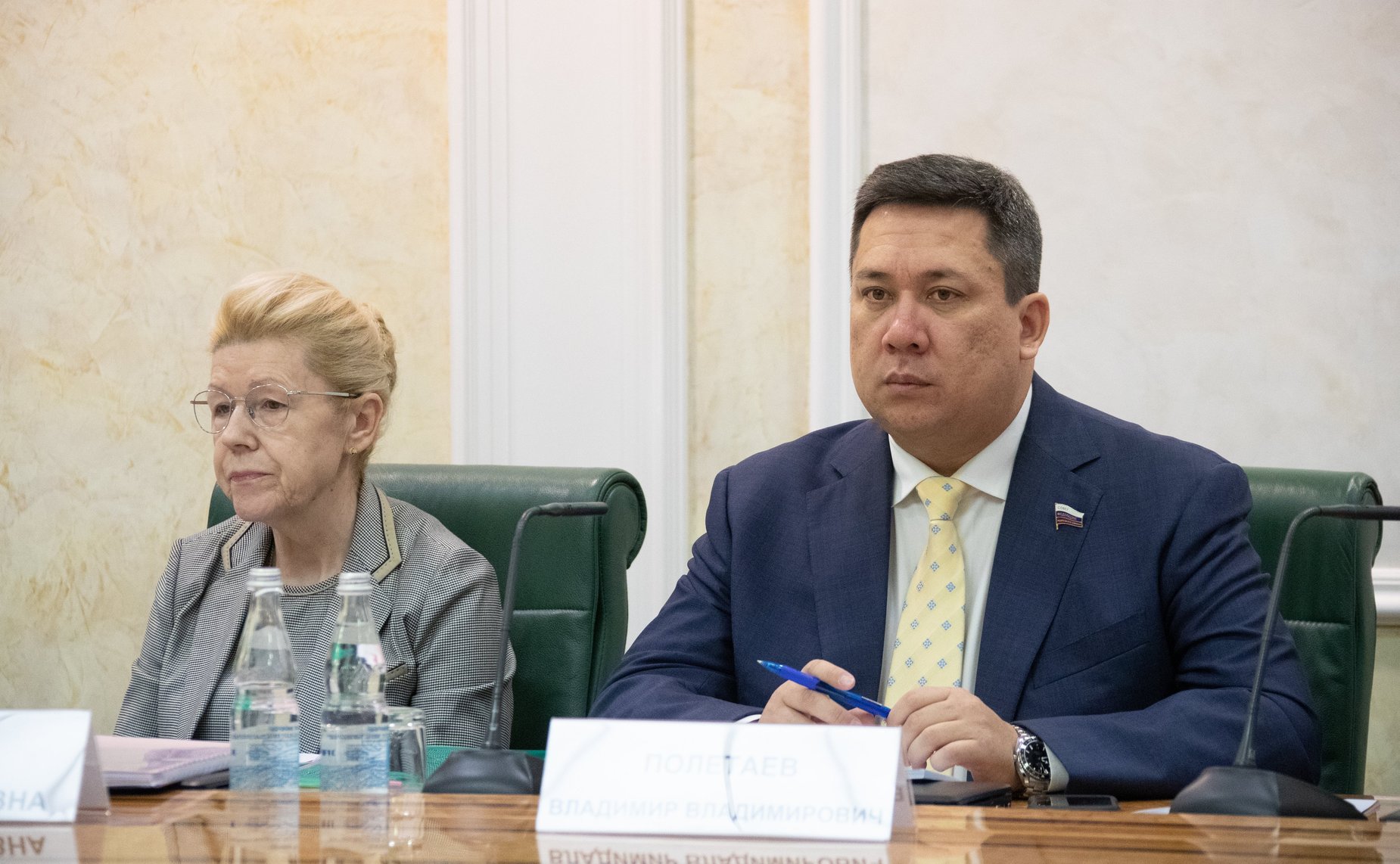 Елена Мизулина и Владимир Полетаев