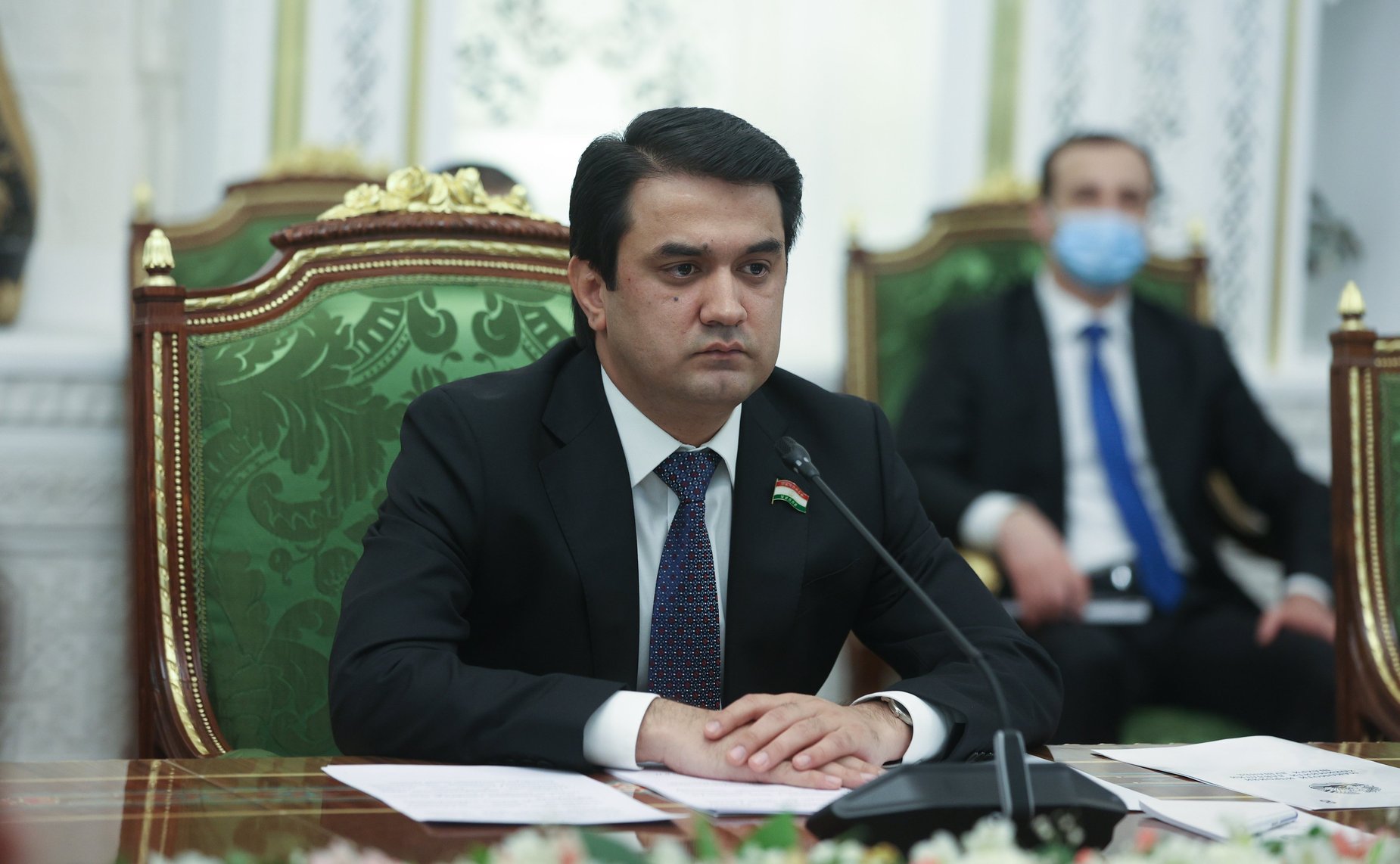 Встреча Председателя Совета Федерации Валентины Матвиенко с Председателем Маджлиси милли Маджлиси Оли Республики Таджикистан Рустами Эмомали