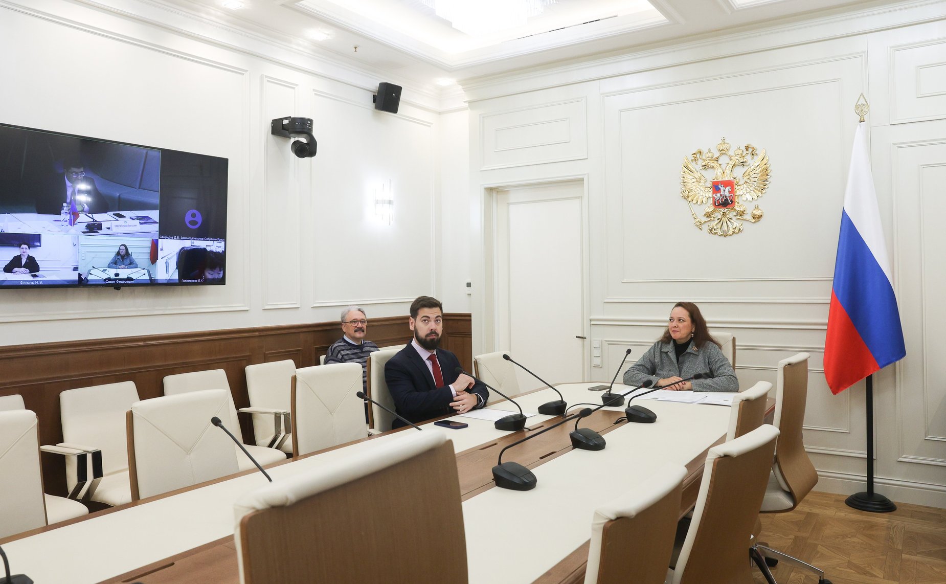 Анна Отке приняла участие в заседании постоянного комитета по межпарламентскому сотрудничеству Парламентской Ассоциации Северо-Запада России (фото: Пресс-служба Совета Федерации)