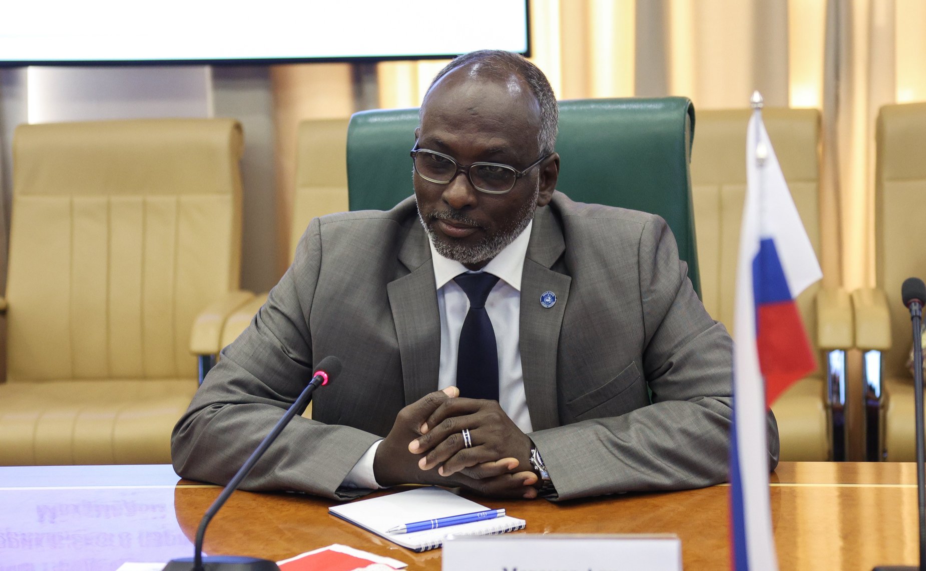 Встреча заместителя Председателя СФ Константина Косачева с заместителем Председателя Исполнительного комитета Африканского парламентского союза