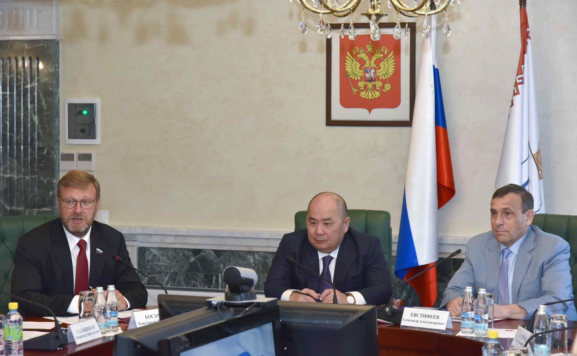 Константин Косачев принял участие в работе совещания по вопросам завершения строительства физкультурно-оздоровительного комплекса в поселке городского типа Приволжский Волжского района Республики Марий Эл и состояния газификации в регионе