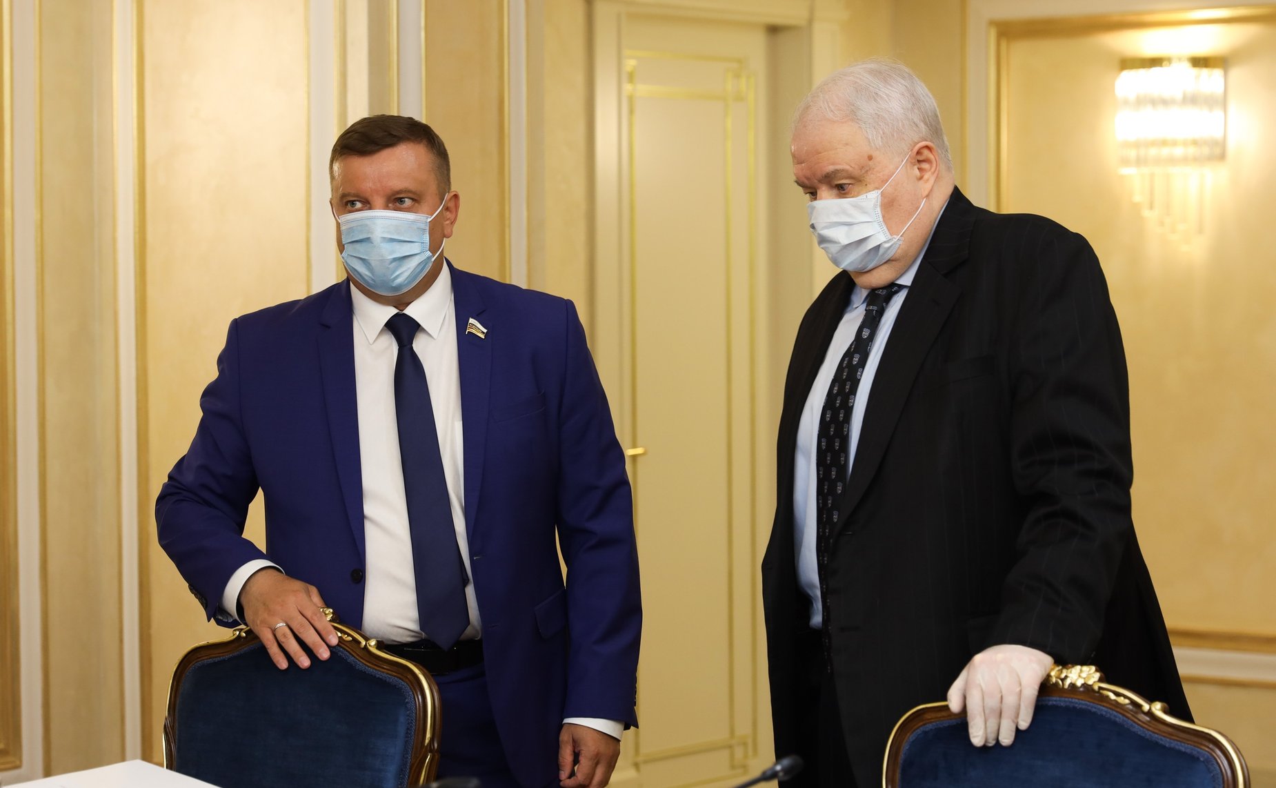 Переговоры Председателя СФ Валентины Матвиенко с Председателем Сената Французской Республики Жераром Ларше