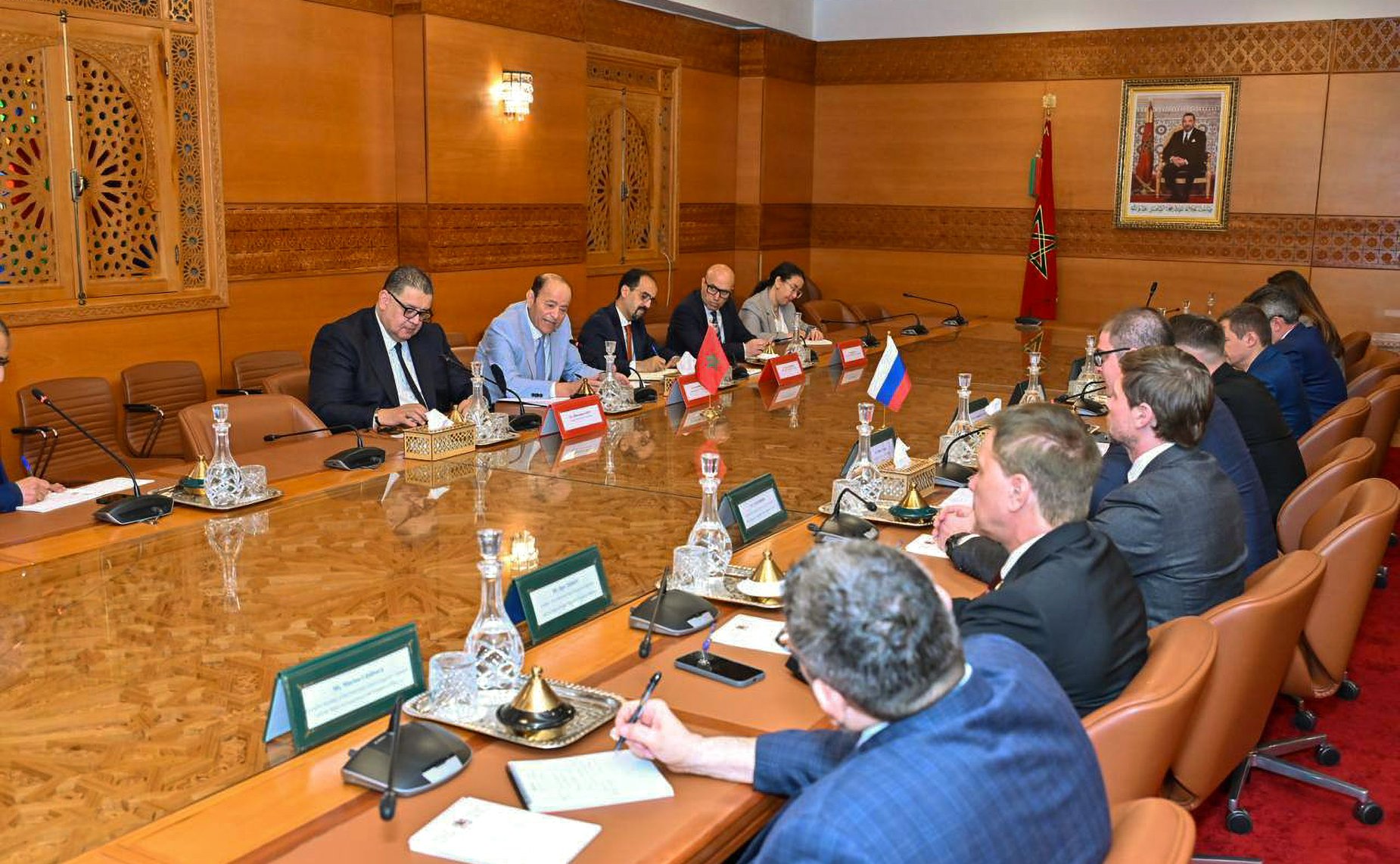 Участие делегации Совета Федерации в заседании группы по сотрудничеству Совета Федерации с Палатой советников Королевства Марокко. Встреча с первым заместителем Председателя Палаты советников Королевства Марокко Абделькадерсом Саламой